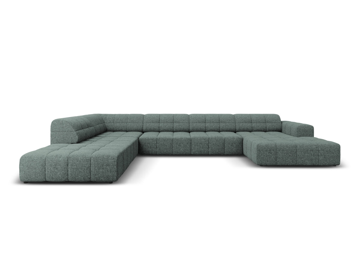 Chicago Panoramic Ecksofa links 7 Sitzer 262cm in Petrol-Haga präsentiert im Onlineshop von KAQTU Design AG. Ecksofa links ist von Cosmopolitan Design