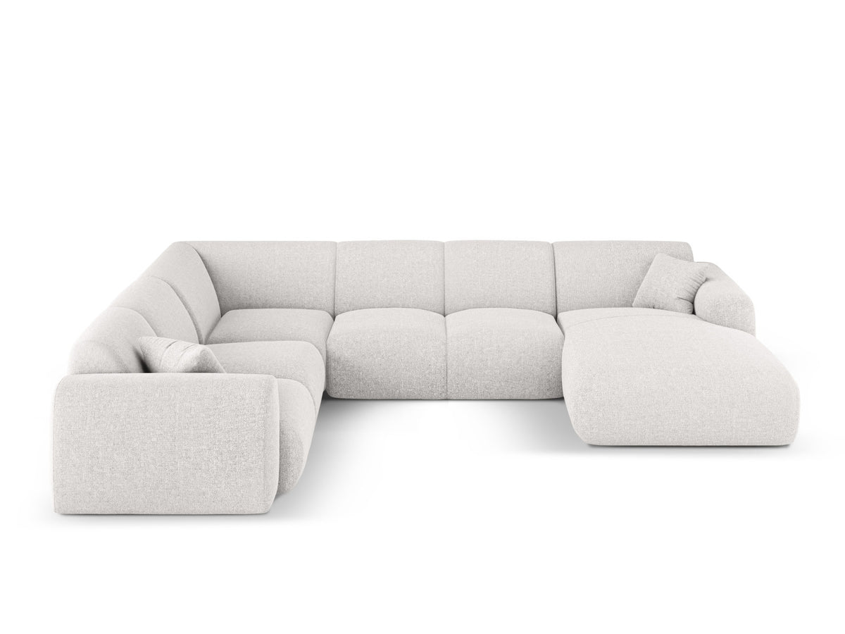 Nolio Panoramic Ecksofa links 6 Sitzer 252cm in Light Grey-Haga präsentiert im Onlineshop von KAQTU Design AG. Ecksofa links ist von Cosmopolitan Design