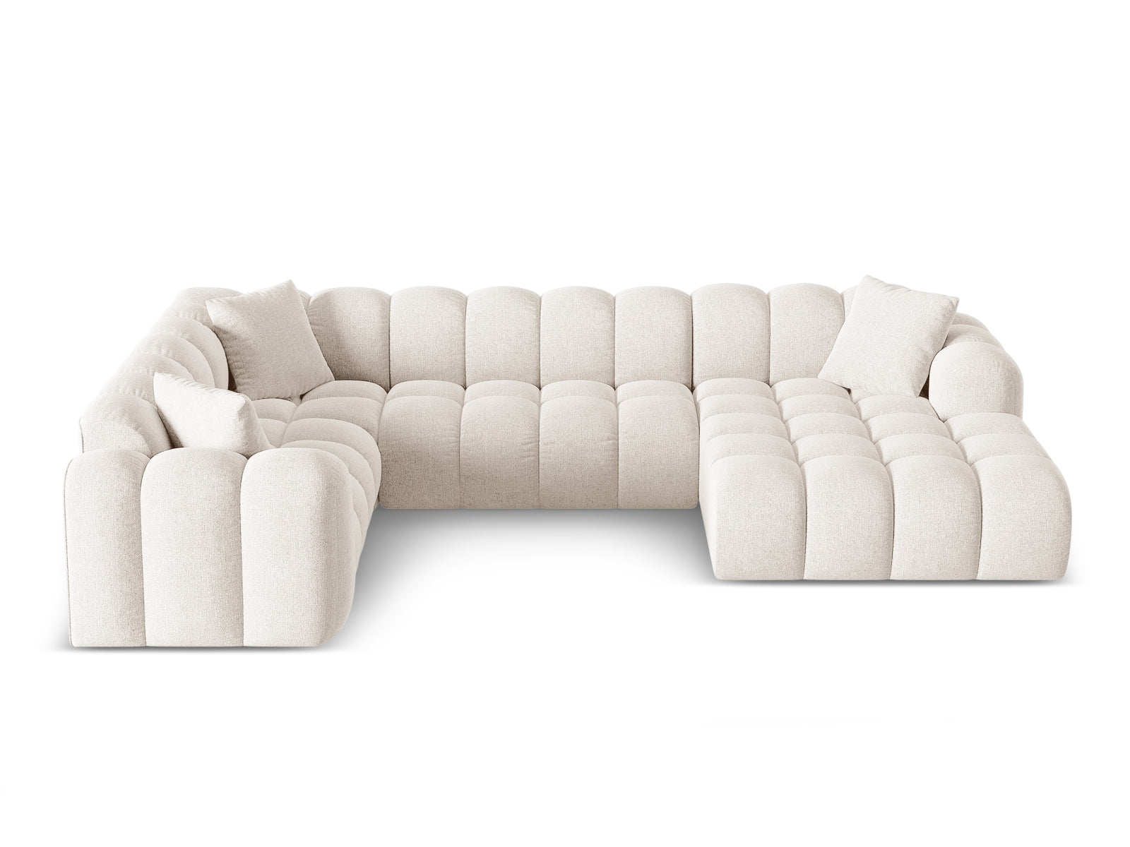 4-Sitzer Ecksofa links Panoramic Treno in Light Beige-Eden präsentiert im Onlineshop von KAQTU Design AG. Ecksofa links ist von Cosmopolitan Design