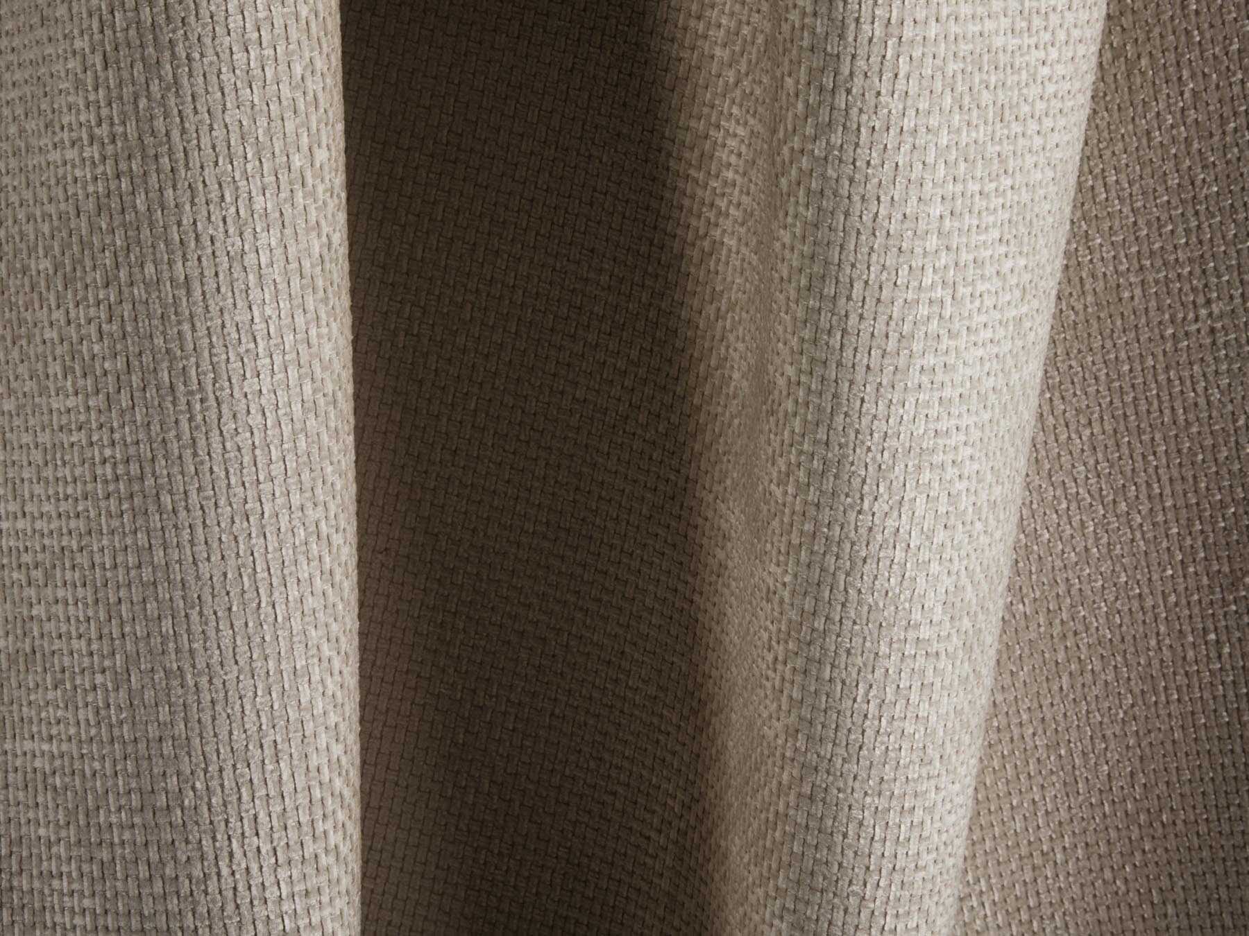 Elegantes 4-Sitzer Ecksofa links Panoramic Treno in luxuriösem Dunkelbeige, ideal für moderne und gemütliche Wohnräume.