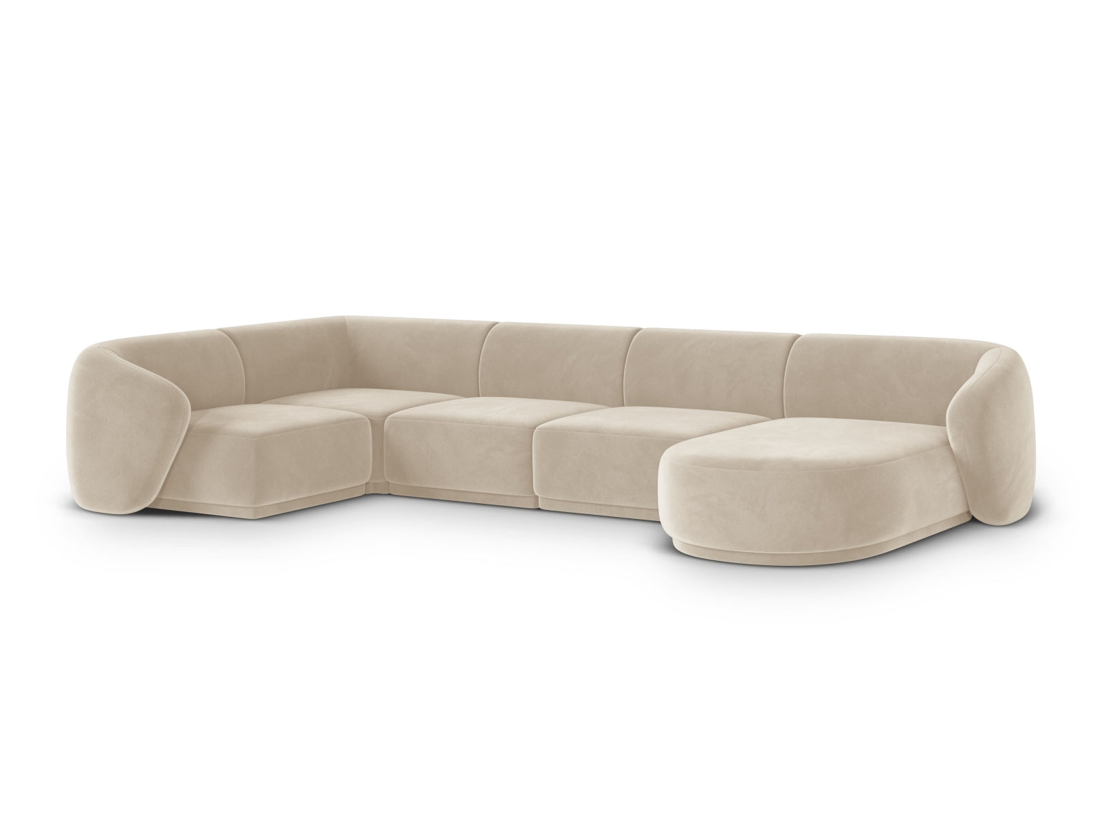 6-Sitzer Panoramic Ecksofa links Gomera in Beige-Salvador präsentiert im Onlineshop von KAQTU Design AG. Ecksofa links ist von Cosmopolitan Design