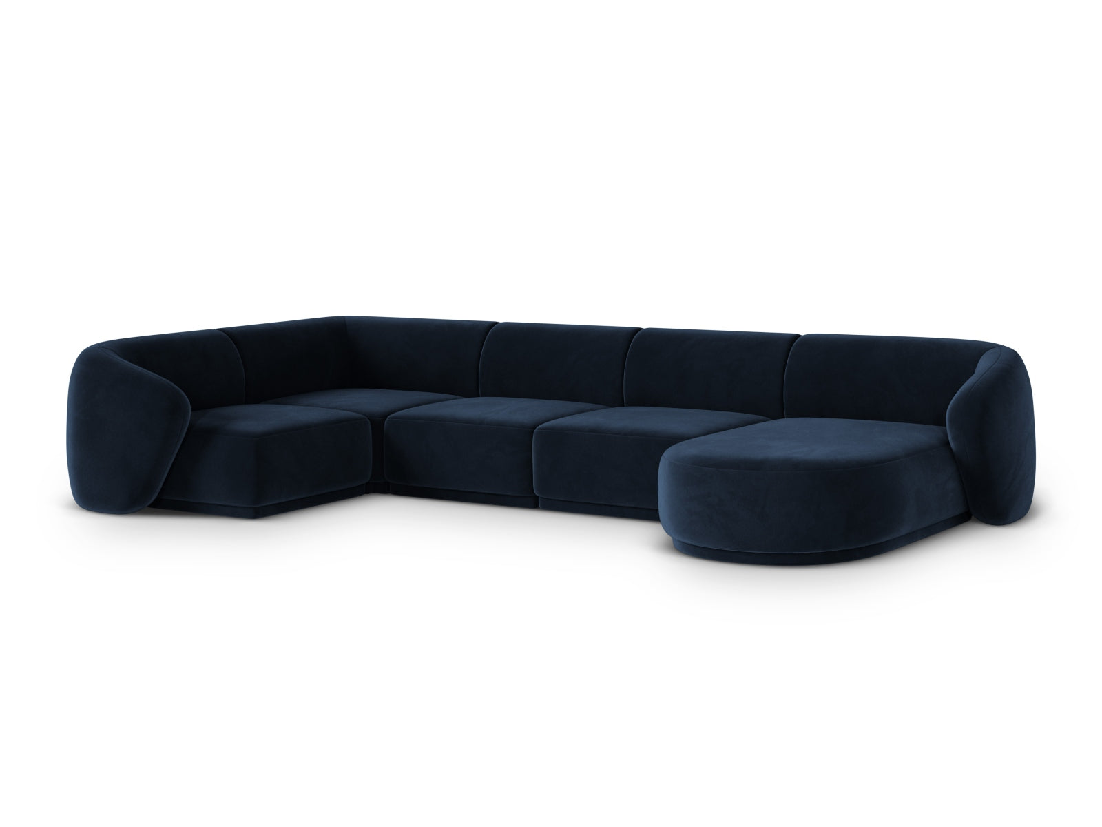 6-Sitzer Panoramic Ecksofa links Gomera in Royal Blue-Salvador präsentiert im Onlineshop von KAQTU Design AG. Ecksofa links ist von Cosmopolitan Design