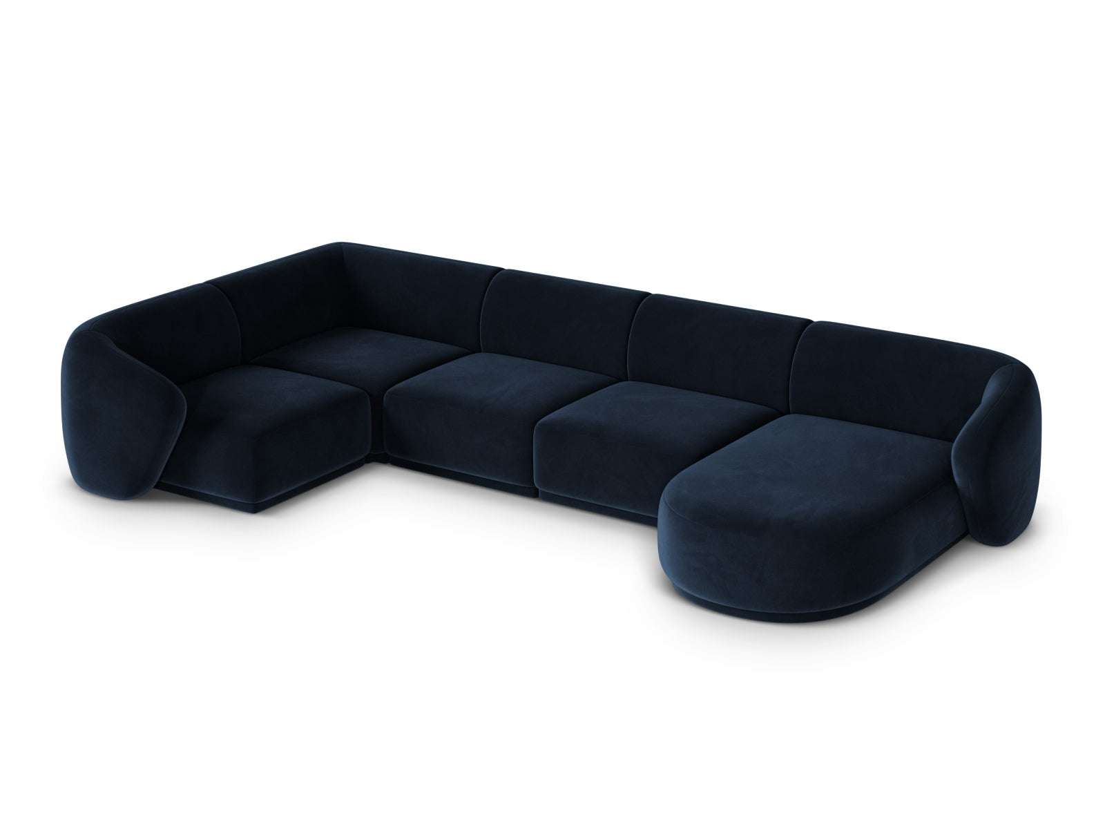 6-Sitzer Panoramic Ecksofa links Gomera in Royal Blue-Salvador präsentiert im Onlineshop von KAQTU Design AG. Ecksofa links ist von Cosmopolitan Design