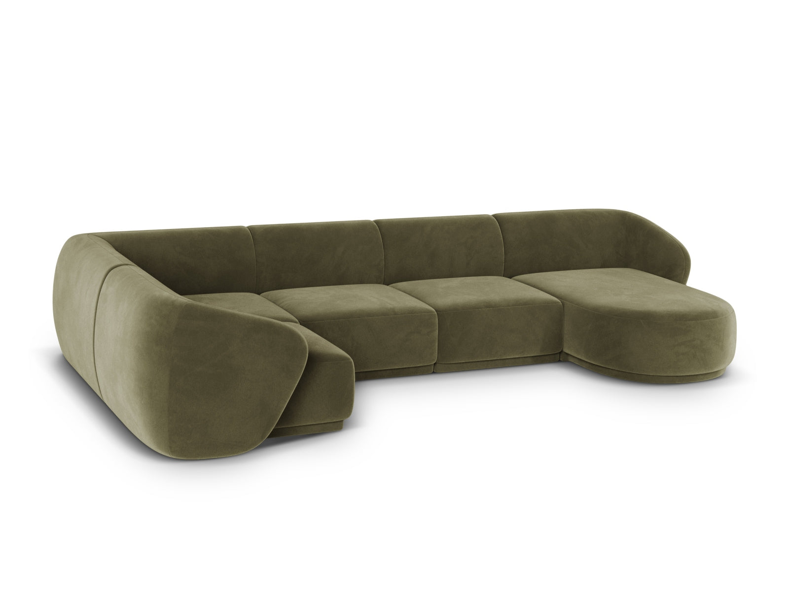6-Sitzer Panoramic Ecksofa links Gomera in Green-Salvador präsentiert im Onlineshop von KAQTU Design AG. Ecksofa links ist von Cosmopolitan Design