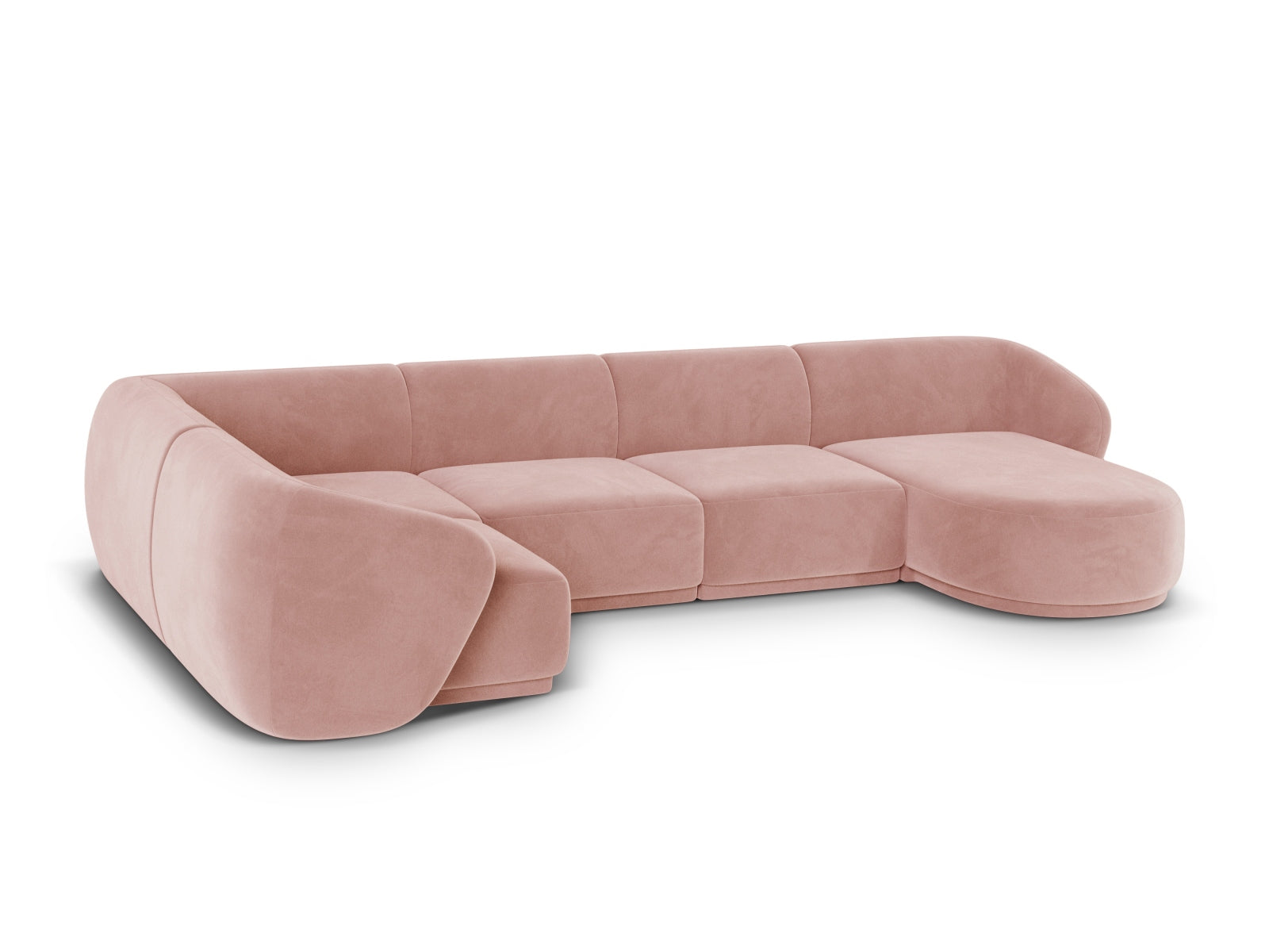 6-Sitzer Panoramic Ecksofa links Gomera in Pink-Salvador präsentiert im Onlineshop von KAQTU Design AG. Ecksofa links ist von Cosmopolitan Design