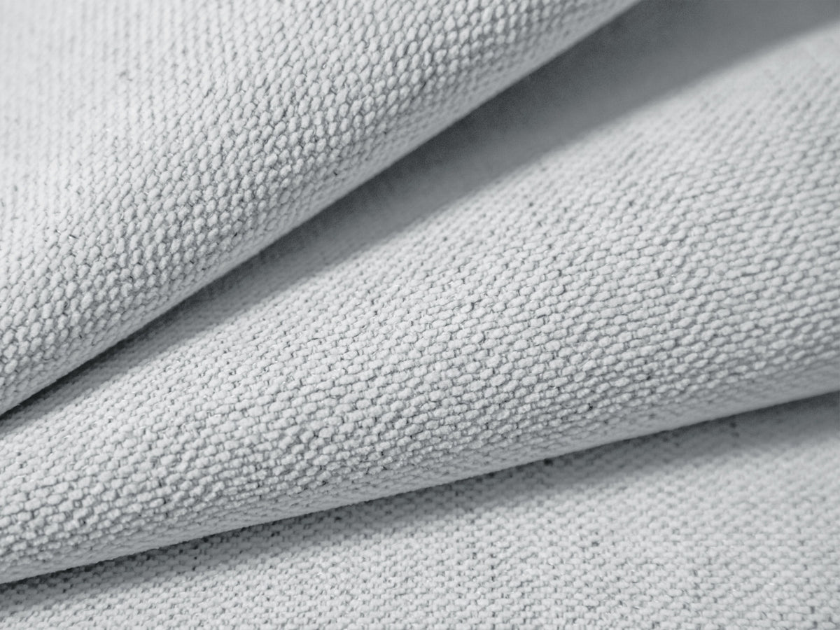Modulares Ecksofa Campi mit Récamière rechts, Stoffbezug und schwarzen Beinen