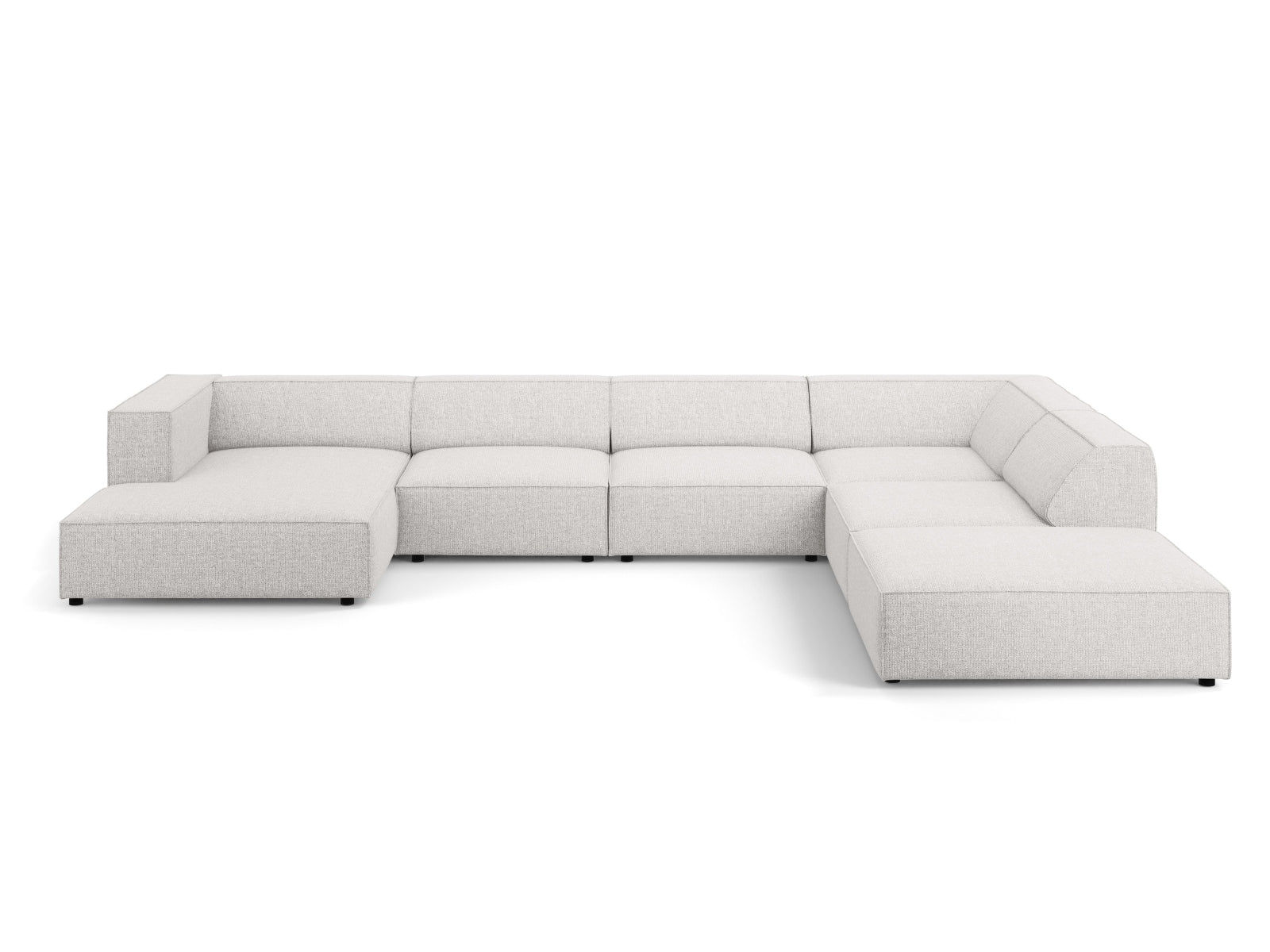 Arendal Panoramic Ecksofa rechts 7 Sitzer in Light Grey präsentiert im Onlineshop von KAQTU Design AG. Ecksofa rechts ist von Cosmopolitan Design