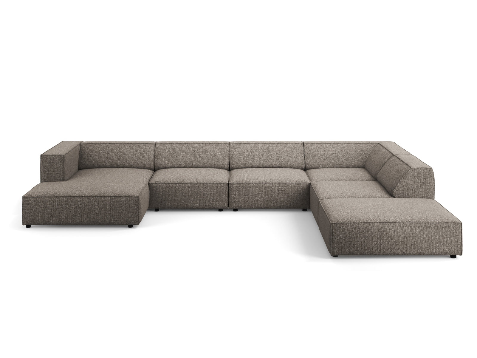 Arendal Panoramic Ecksofa rechts 7 Sitzer in Grey präsentiert im Onlineshop von KAQTU Design AG. Ecksofa rechts ist von Cosmopolitan Design