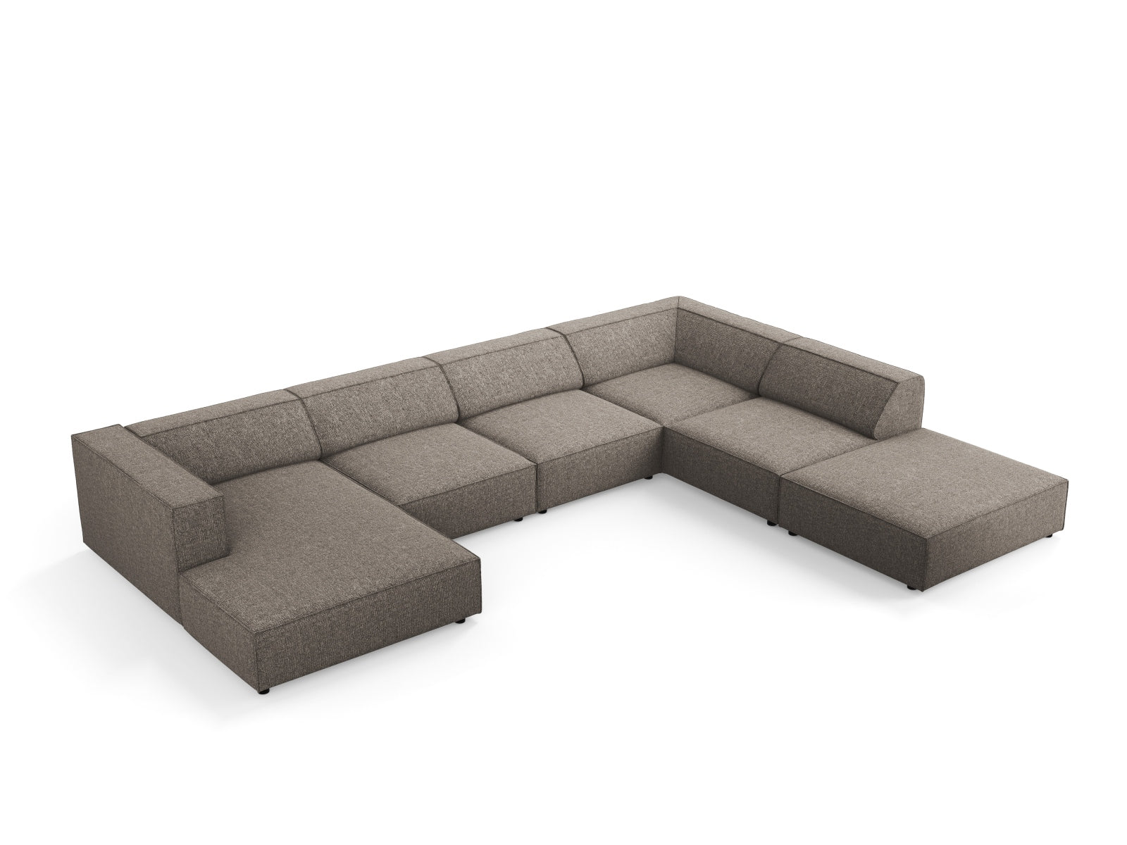 Entdecken Sie das Arendal Panoramic Ecksofa rechts 7 Sitzer von Cosmopolitan Design – perfektes Zusammenspiel aus modernem Stil, hohem Komfort und eleganter Ausstrahlung für Ihr Wohnzimmer.