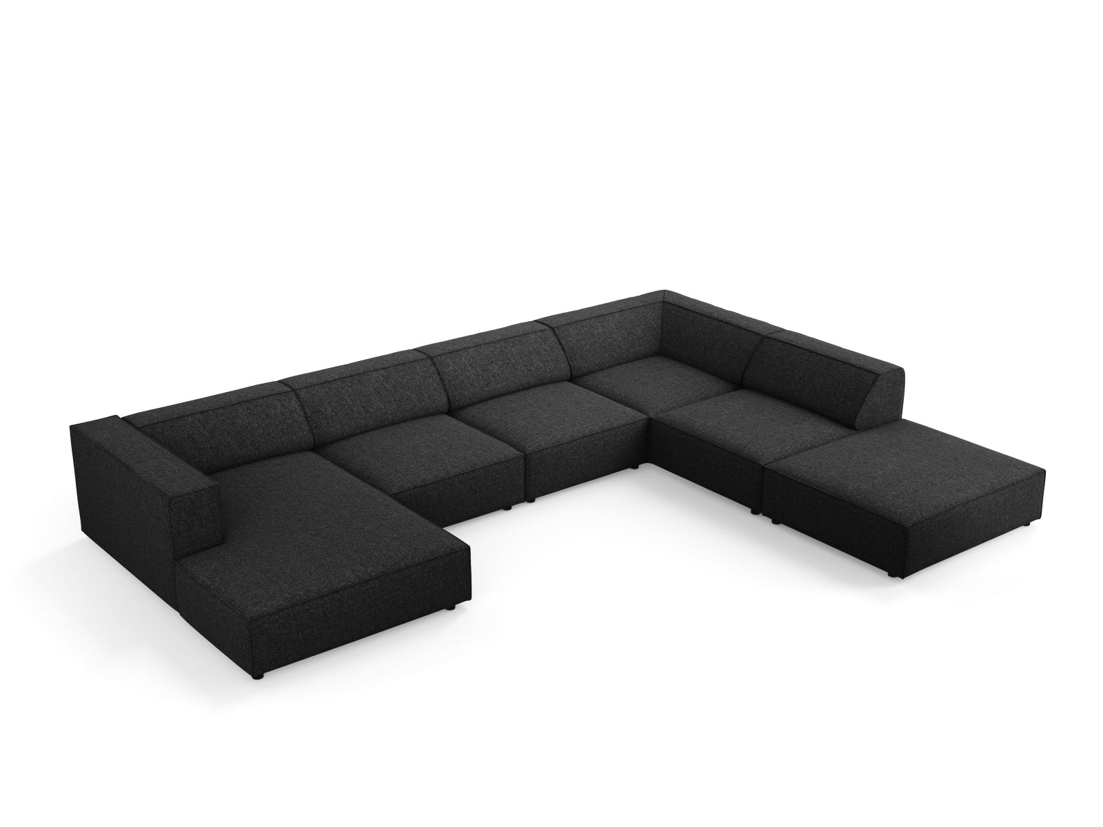 Entdecken Sie das Arendal Panoramic Ecksofa rechts 7 Sitzer von Cosmopolitan Design – perfektes Zusammenspiel aus modernem Stil, hohem Komfort und eleganter Ausstrahlung für Ihr Wohnzimmer.