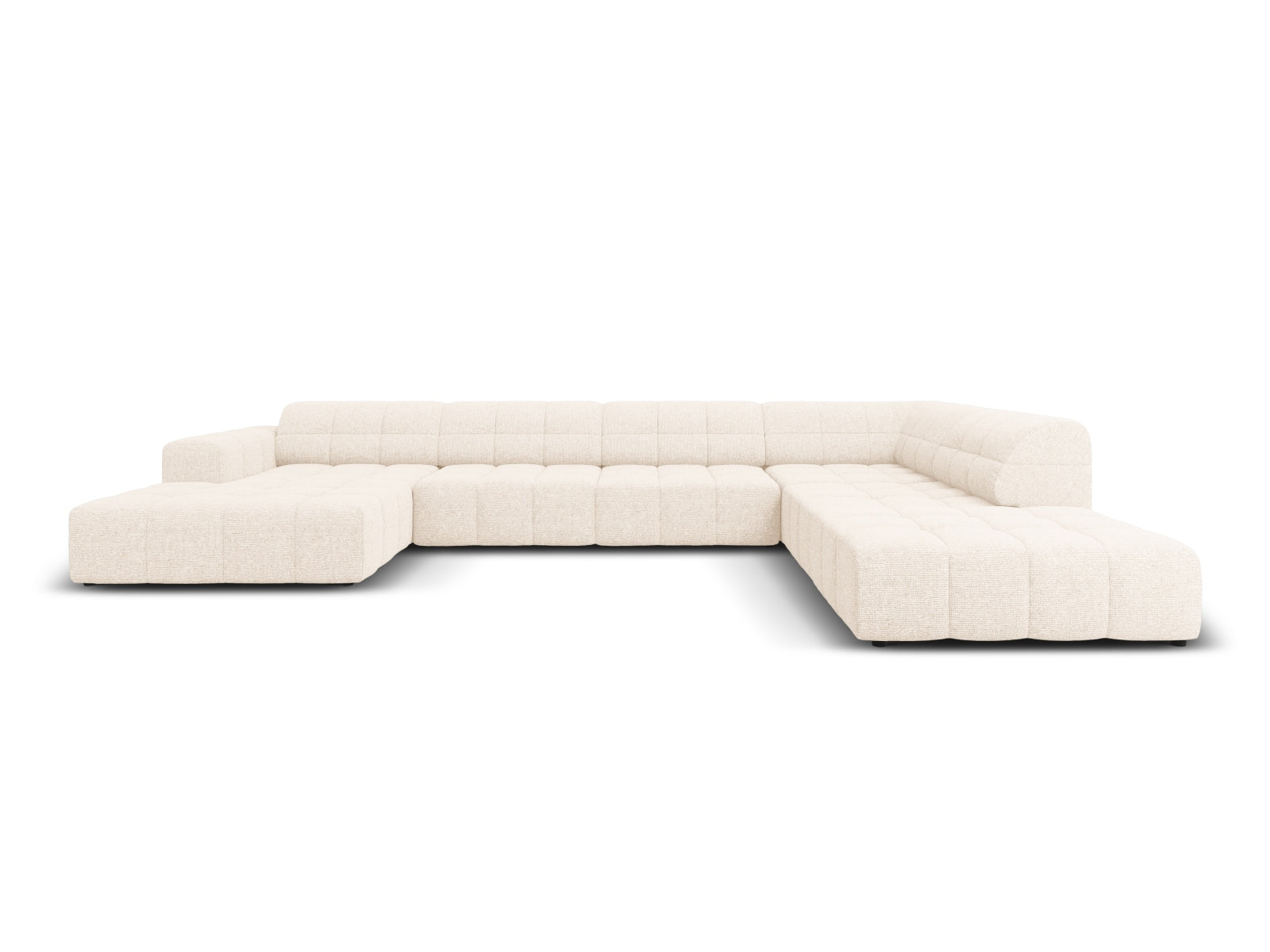 Chicago Panoramic Ecksofa rechts 7 Sitzer 262cm in Light Beige präsentiert im Onlineshop von KAQTU Design AG. Ecksofa rechts ist von Cosmopolitan Design