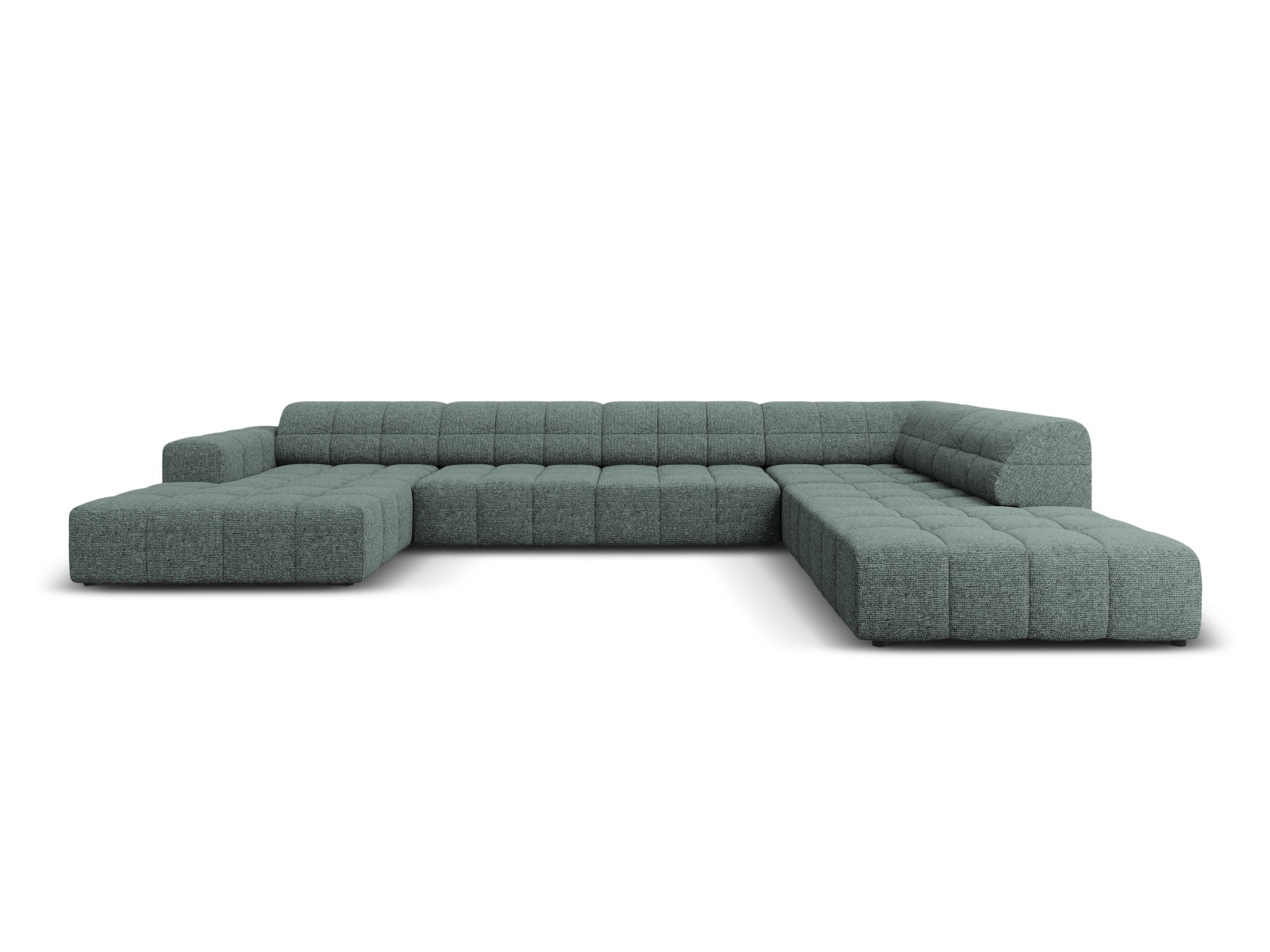 Chicago Panoramic Ecksofa rechts 7 Sitzer 262cm in Petrol präsentiert im Onlineshop von KAQTU Design AG. Ecksofa rechts ist von Cosmopolitan Design