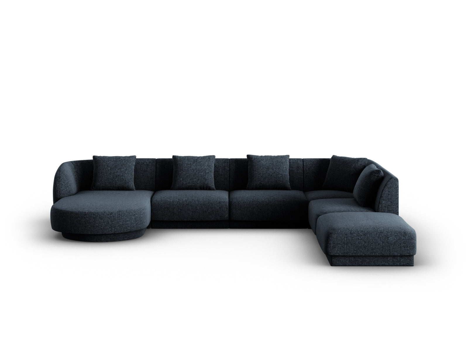Tulum Panoramic Ecksofa rechts 6 Sitzer 255cm in Royal Blue-Haga präsentiert im Onlineshop von KAQTU Design AG. Ecksofa rechts ist von Cosmopolitan Design