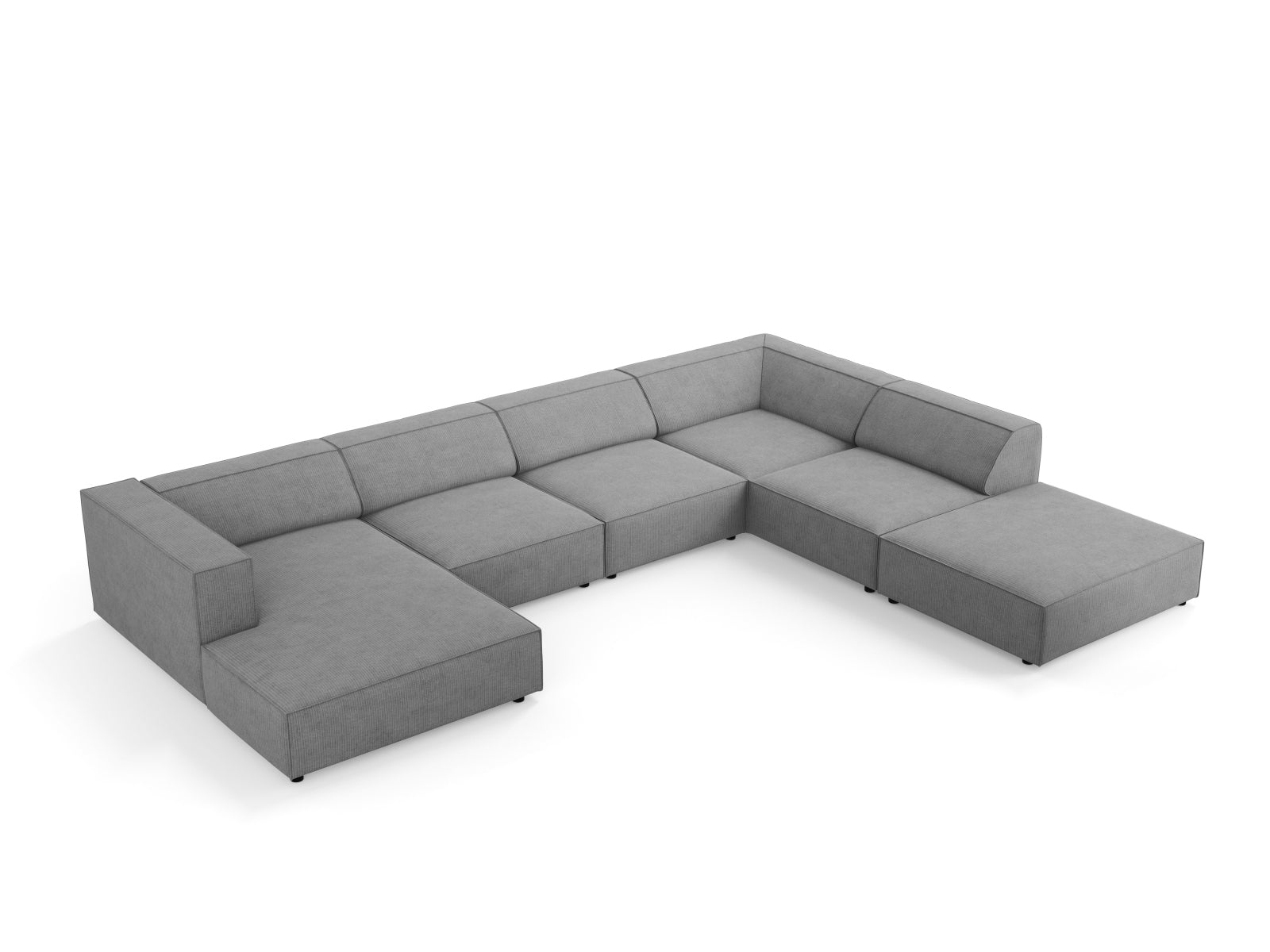 Erleben Sie das Arendal Panoramic Ecksofa rechts 7 Sitzer von Cosmopolitan Design – stilvolles Design, erstklassiger Komfort und zeitlose Eleganz für Ihr Zuhause.
