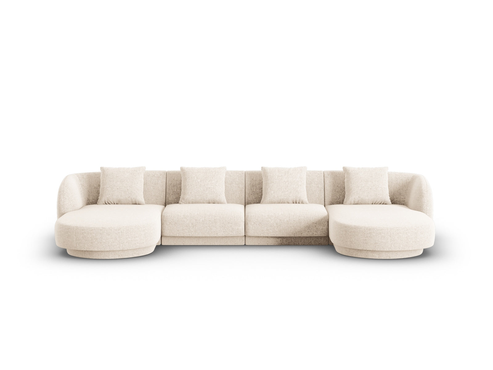 Tulum Panoramic Sofa 5 Sitzer 156cm in Light Beige-Haga präsentiert im Onlineshop von KAQTU Design AG. 5er Sofa ist von Cosmopolitan Design