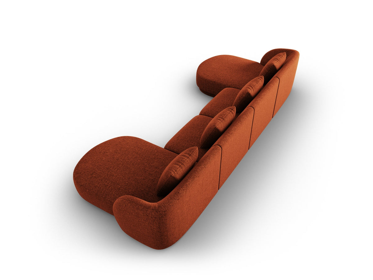 Tulum Panoramic Sofa 5 Sitzer 156cm in Terracotta-Haga präsentiert im Onlineshop von KAQTU Design AG. 5er Sofa ist von Cosmopolitan Design