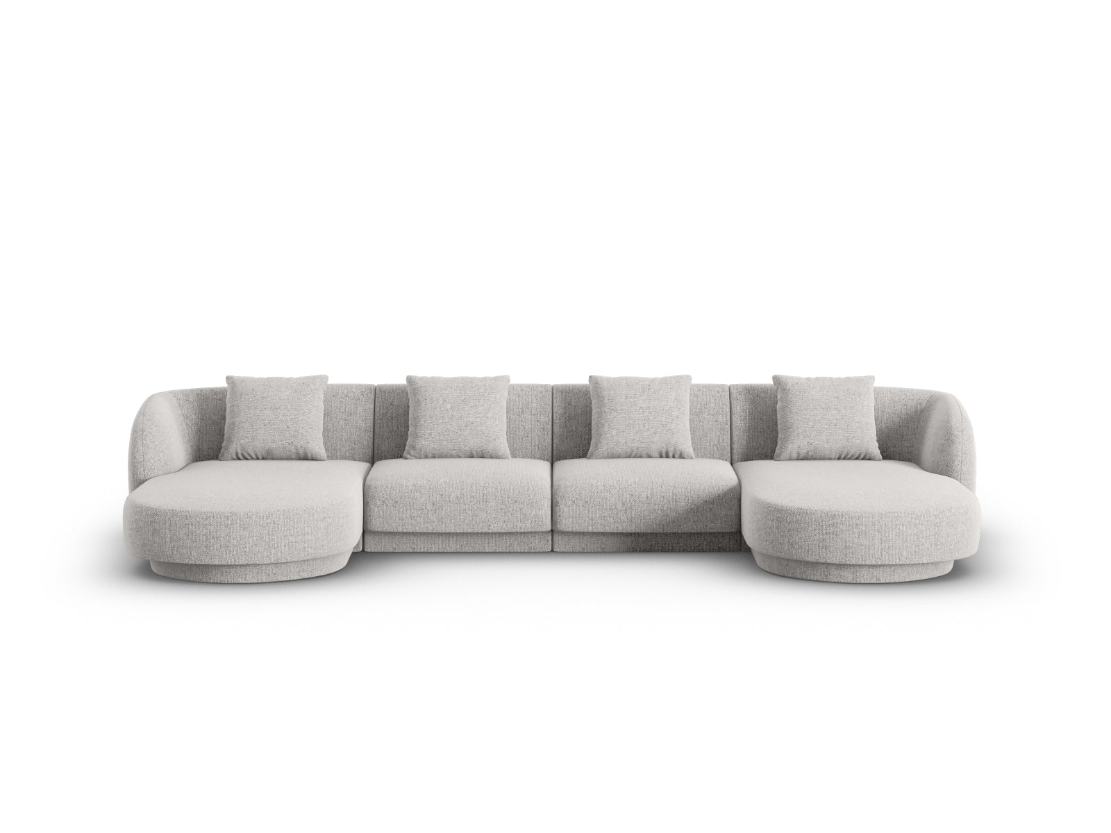 Tulum Panoramic Sofa 5 Sitzer 156cm in Light Grey-Haga präsentiert im Onlineshop von KAQTU Design AG. 5er Sofa ist von Cosmopolitan Design
