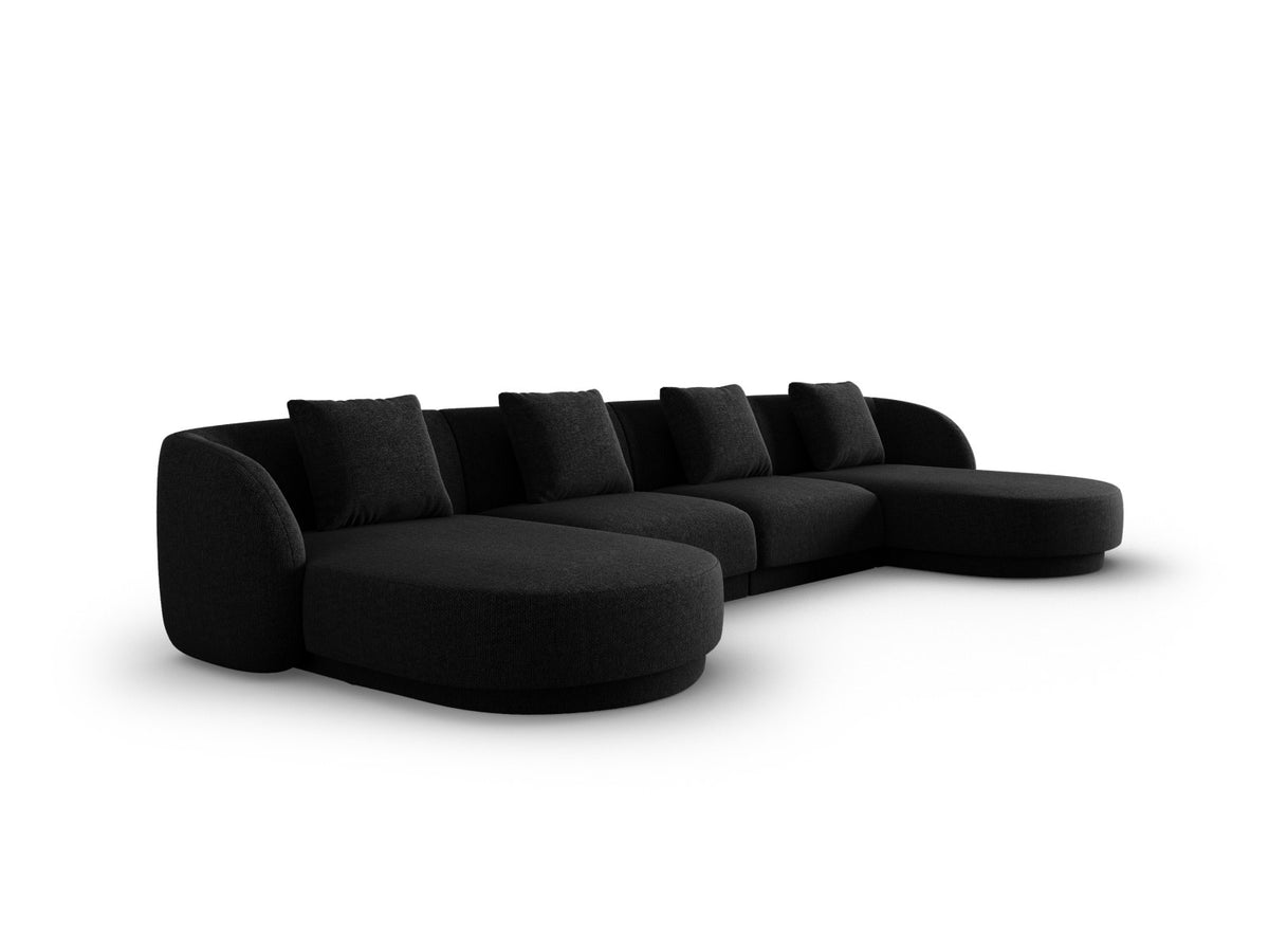 Tulum Panoramic Sofa 5 Sitzer 156cm in Black-Haga präsentiert im Onlineshop von KAQTU Design AG. 5er Sofa ist von Cosmopolitan Design