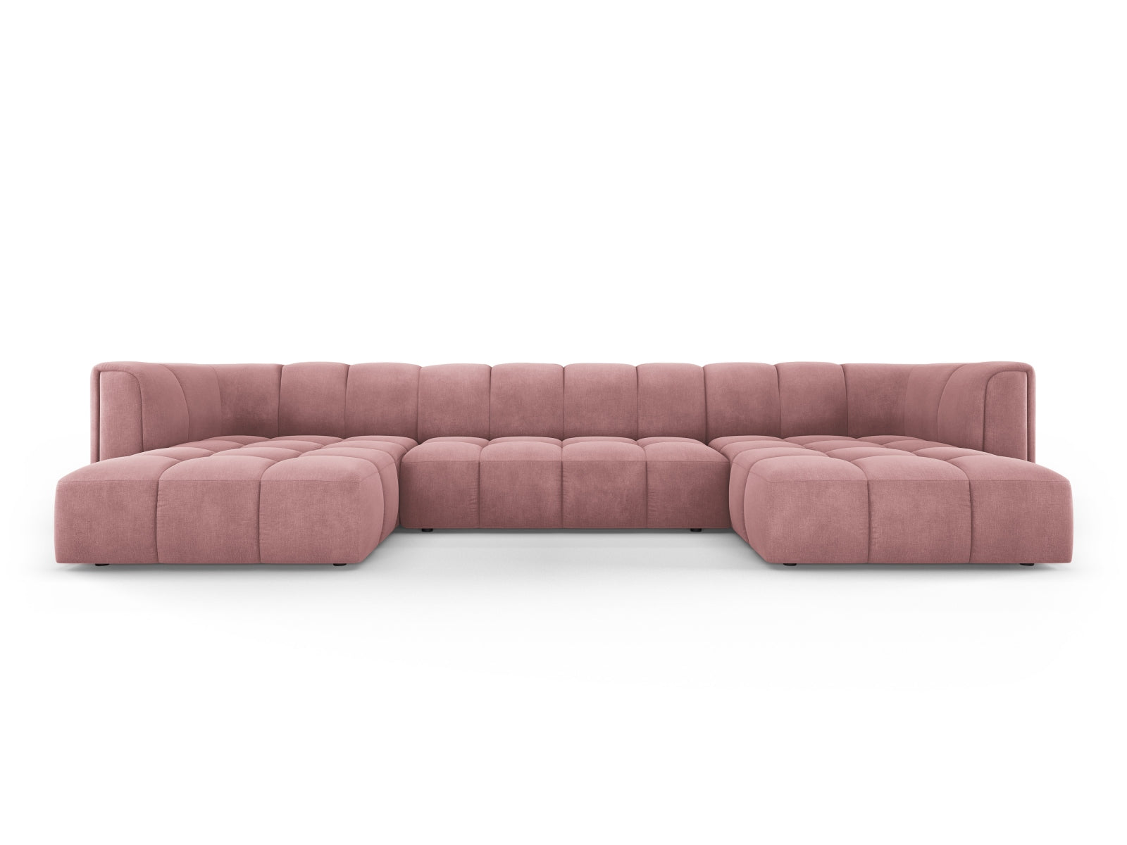 5-Sitzer Panoramabank Moritz in Pink-Rebel präsentiert im Onlineshop von KAQTU Design AG. Ecksofa ist von Cosmopolitan Design