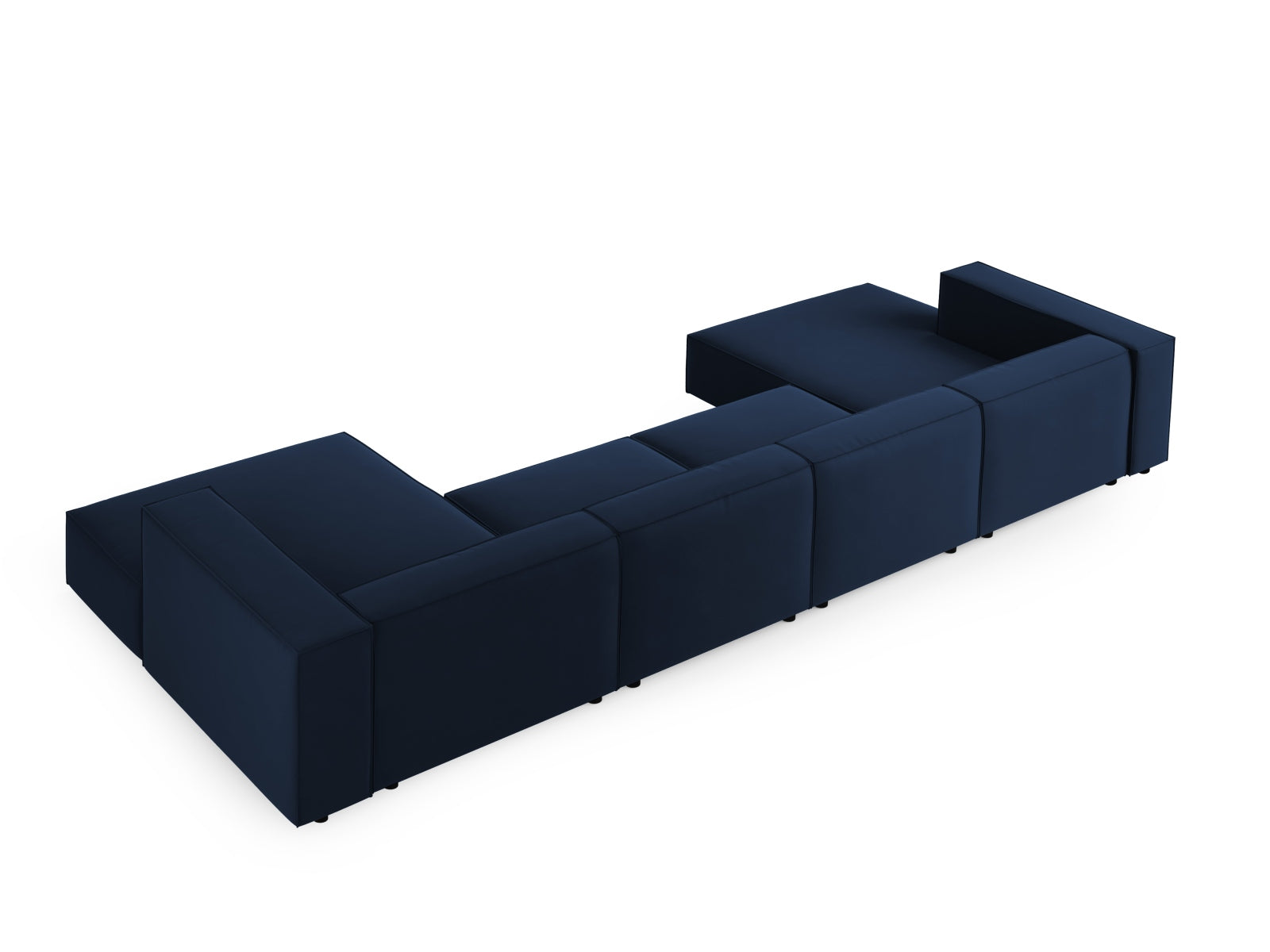 Entdecken Sie das Arendal Velour Panoramic Sofa 6 Sitzer von Cosmopolitan Design – elegantes Design, optimaler Komfort und ideal für Ihr modernes Wohnambiente.