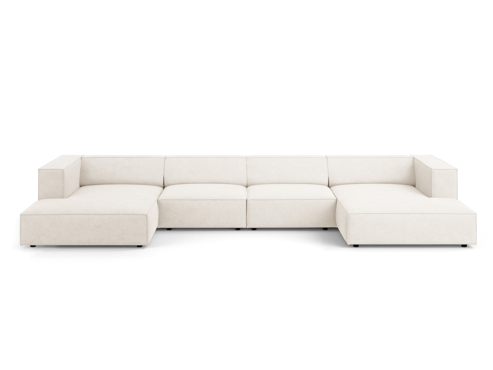 Arendal Panoramic Sofa 6 Sitzer in Ivory präsentiert im Onlineshop von KAQTU Design AG. 5er Sofa ist von Cosmopolitan Design