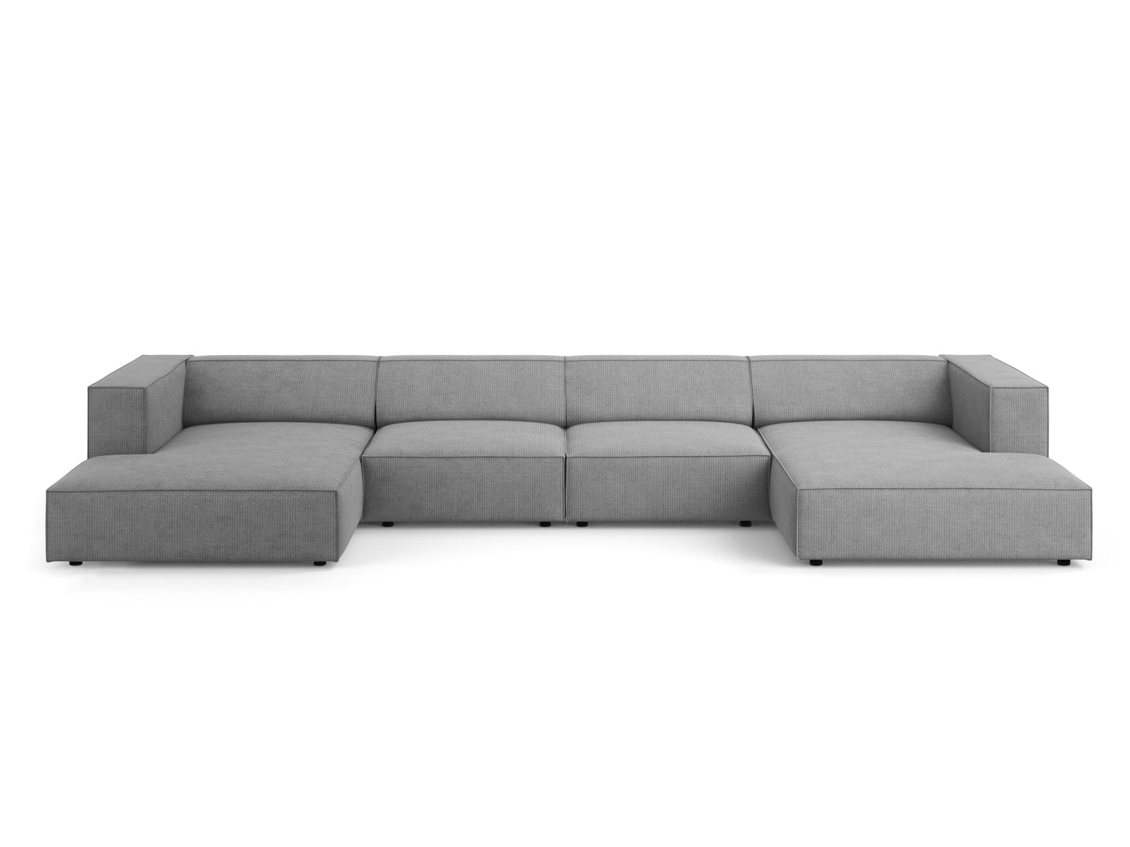 Arendal Panoramic Sofa 6 Sitzer in Dark Grey präsentiert im Onlineshop von KAQTU Design AG. 5er Sofa ist von Cosmopolitan Design