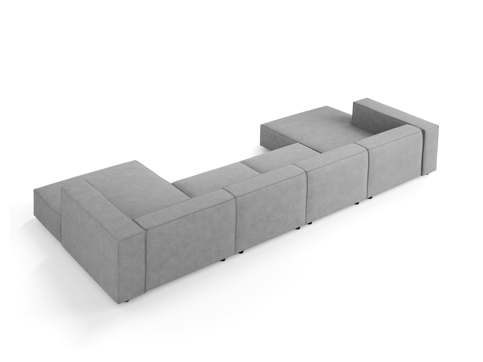 Erleben Sie das Arendal Panoramic Sofa 6 Sitzer von Cosmopolitan Design – stilvolle Eleganz und unvergleichlicher Komfort für Ihr modernes Wohnzimmer.