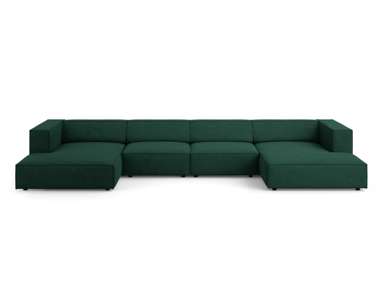 Arendal Panoramic Sofa 6 Sitzer in Bottle Green präsentiert im Onlineshop von KAQTU Design AG. 5er Sofa ist von Cosmopolitan Design