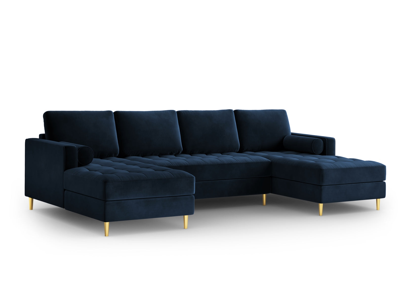 6-Sitzer Panoramic Sofa Aspen in Royal Blue-Salvador präsentiert im Onlineshop von KAQTU Design AG. Ecksofa ist von Cosmopolitan Design