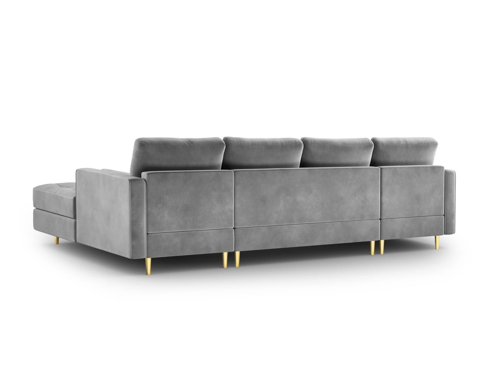 6-Sitzer Panoramic Sofa Aspen in Grey-Salvador präsentiert im Onlineshop von KAQTU Design AG. Ecksofa ist von Cosmopolitan Design
