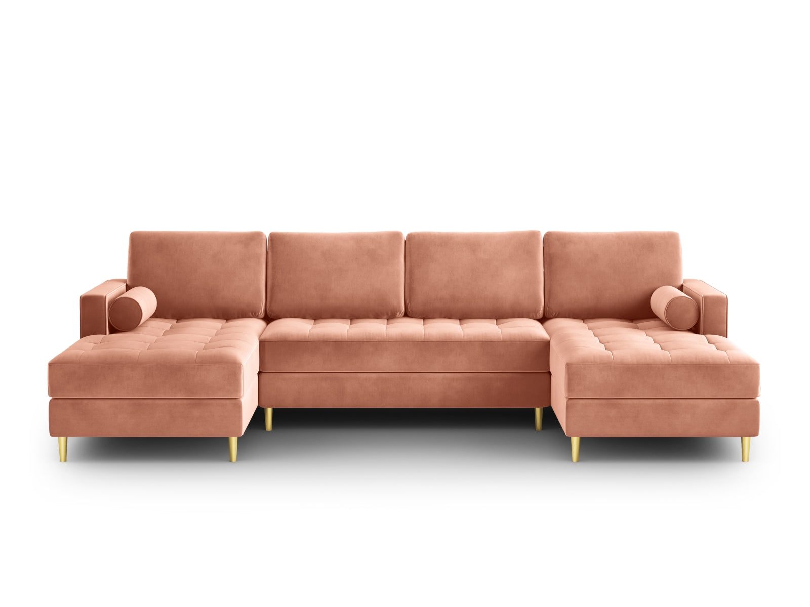 6-Sitzer Panoramic Sofa Aspen in Pink-Salvador präsentiert im Onlineshop von KAQTU Design AG. Ecksofa ist von Cosmopolitan Design