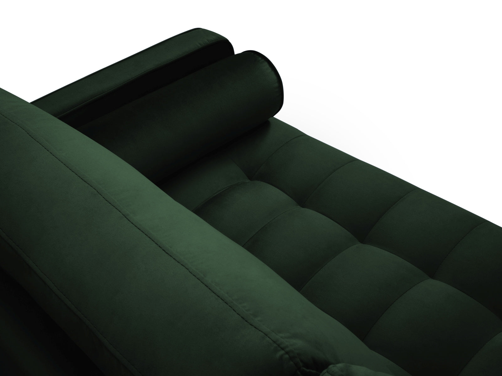 6-Sitzer Panoramic Sofa Aspen in Bottle Green-Salvador präsentiert im Onlineshop von KAQTU Design AG. Ecksofa ist von Cosmopolitan Design