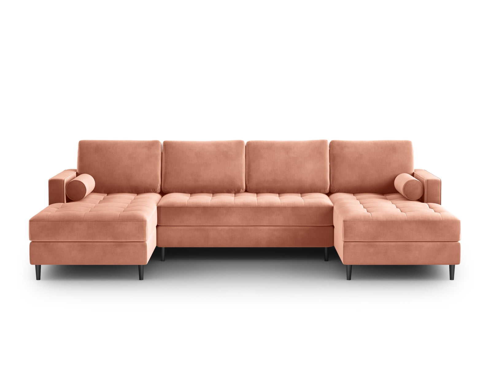 6-Sitzer Panoramic Sofa Aspen in Pink-Salvador präsentiert im Onlineshop von KAQTU Design AG. Ecksofa ist von Cosmopolitan Design