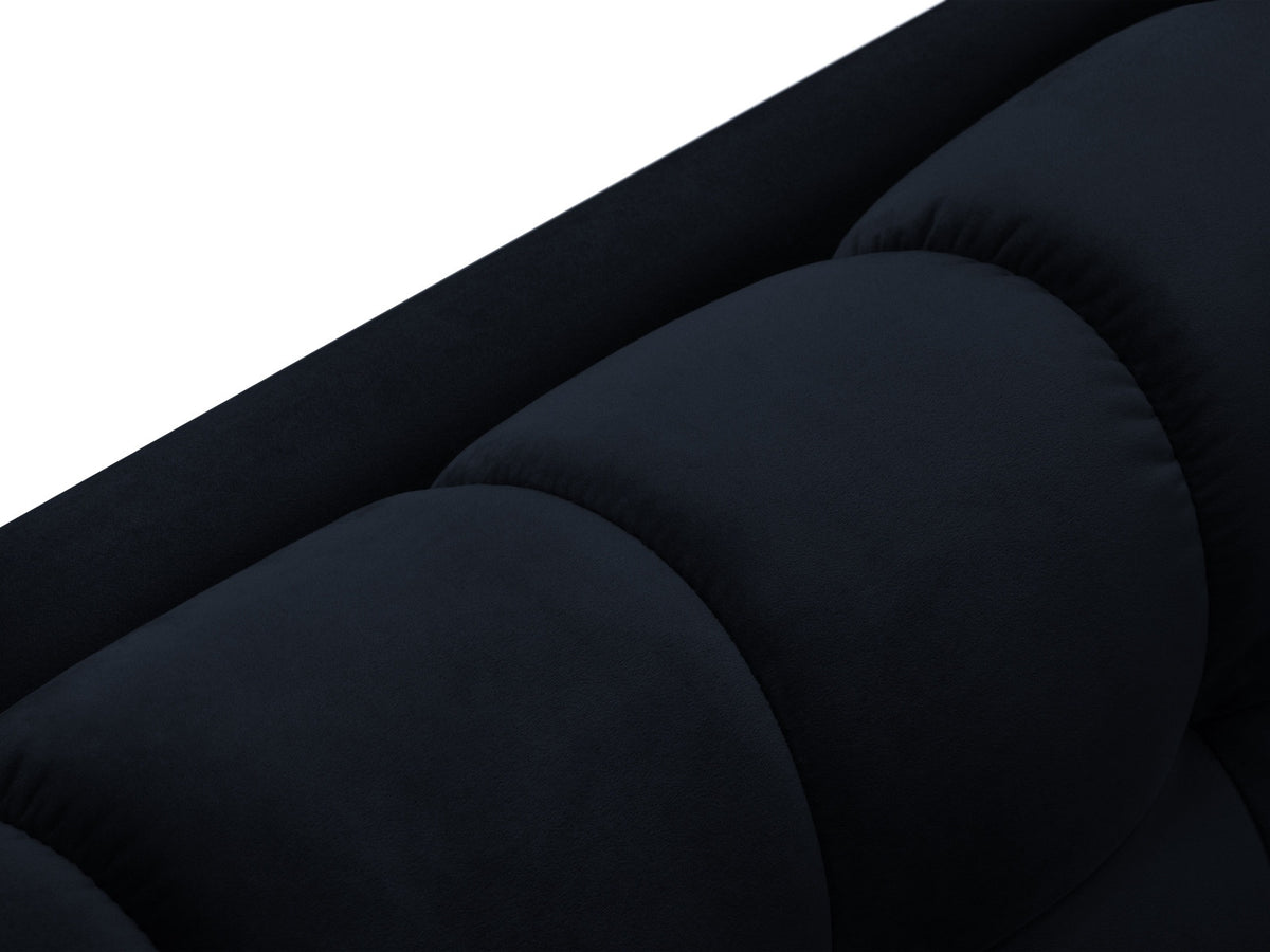 Ecksofa 7-Sitzer Panoramic Sofa Bali mit Stoffbezug, Récamière und Metallbeinen