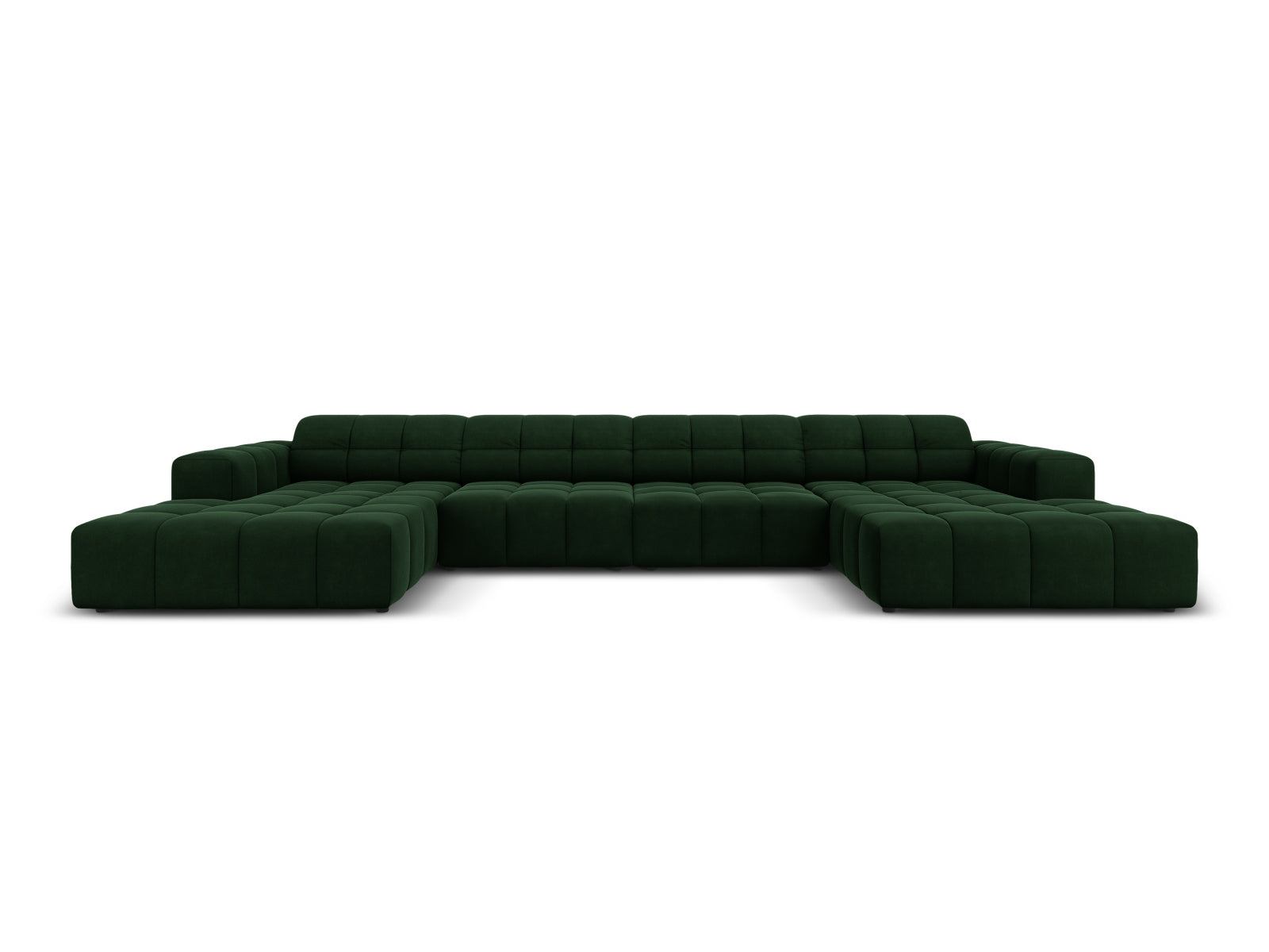 Chicago Velour Panoramic Sofa 6 Sitzer 166cm in Bottle Green präsentiert im Onlineshop von KAQTU Design AG. 3er Sofa ist von Cosmopolitan Design