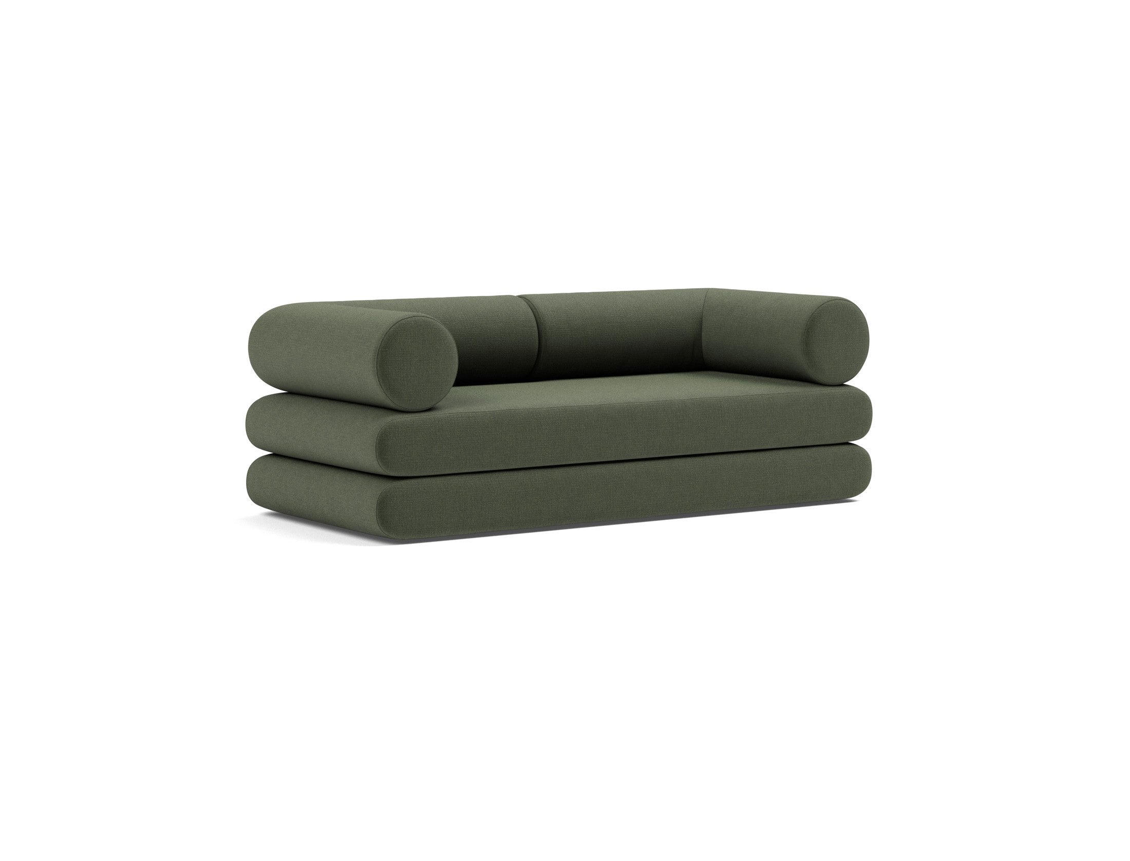 Circlus Tagesbett L-Shaped Armlehnen in 413 Esina Olive Green präsentiert im Onlineshop von KAQTU Design AG. Bettsofa ist von Innovation Living