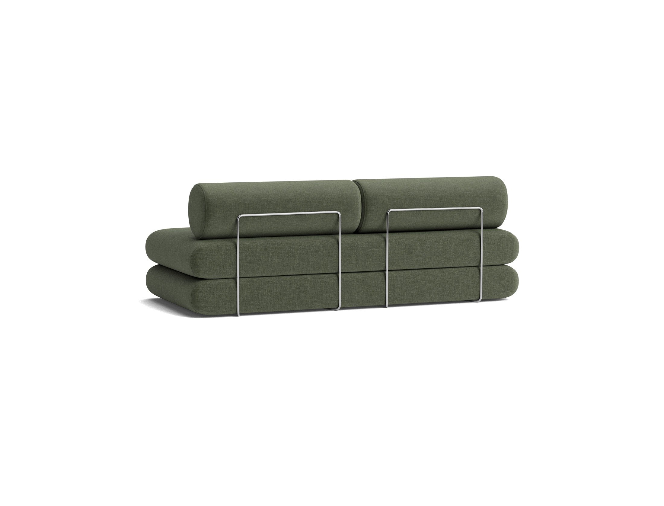 Circlus Tagesbett Mit Rückenpolstern in 413 Esina Olive Green präsentiert im Onlineshop von KAQTU Design AG. Bettsofa ist von Innovation Living