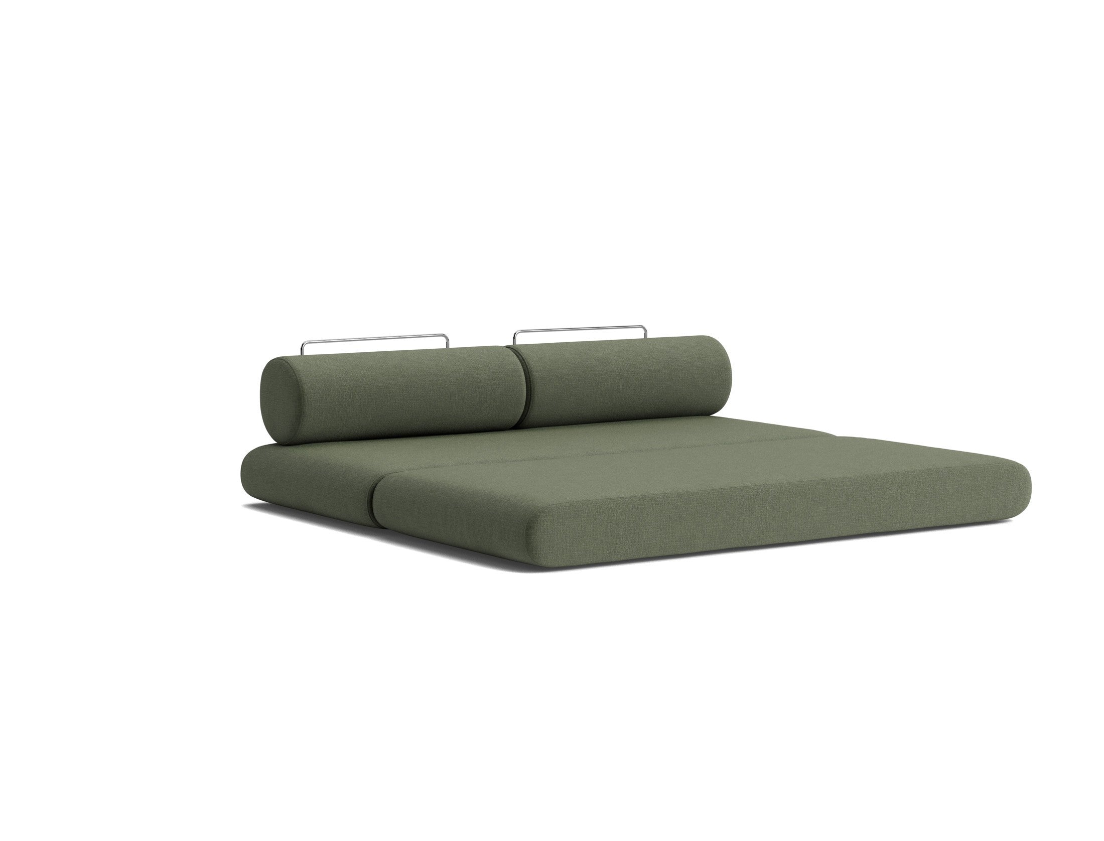 Circlus Tagesbett Mit Rückenpolstern in 413 Esina Olive Green präsentiert im Onlineshop von KAQTU Design AG. Bettsofa ist von Innovation Living