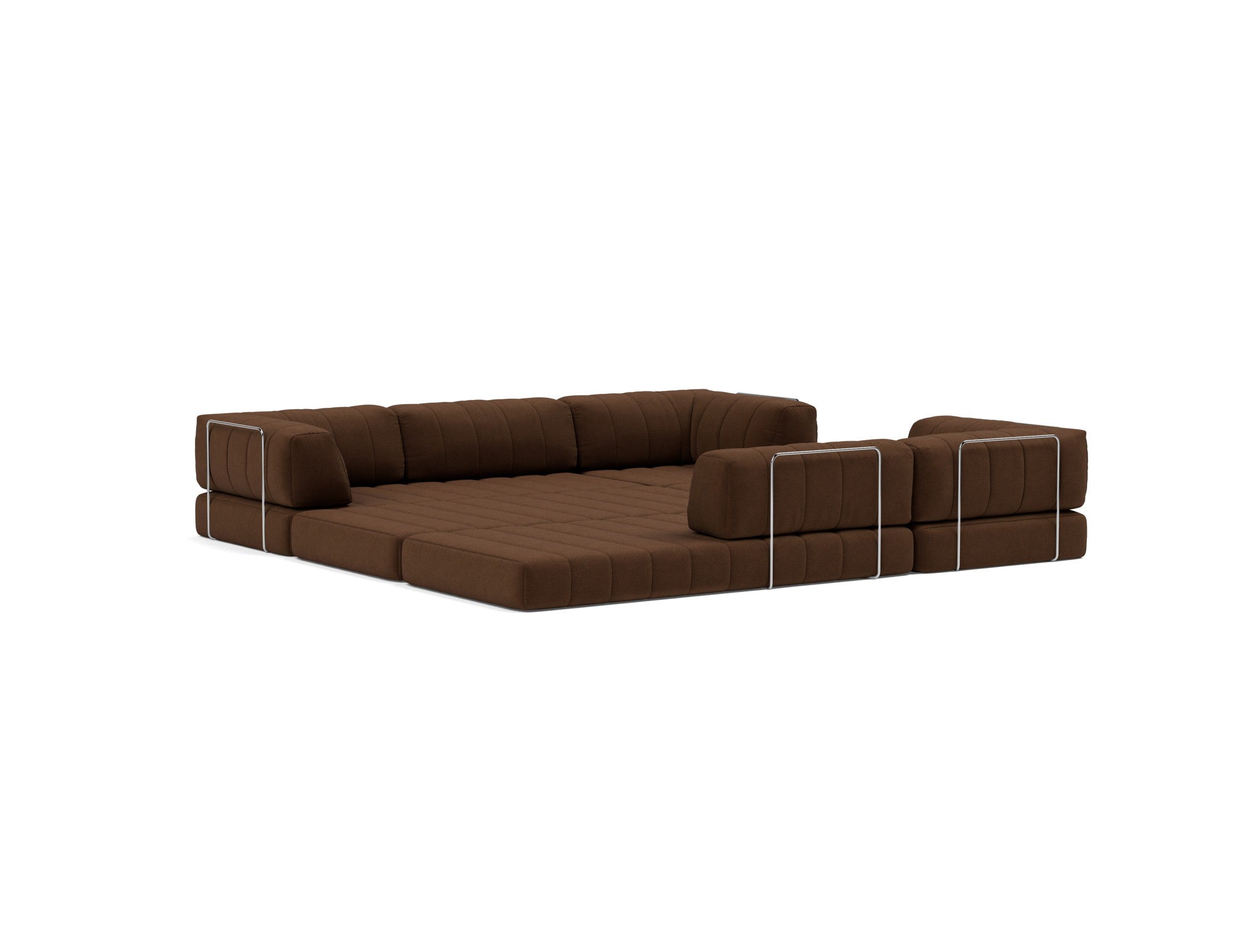 CozyPad Schlafsofa Ecksofa mit Armlehnen in 359 Taura Cappuccino präsentiert im Onlineshop von KAQTU Design AG. Bettsofa ist von Innovation Living