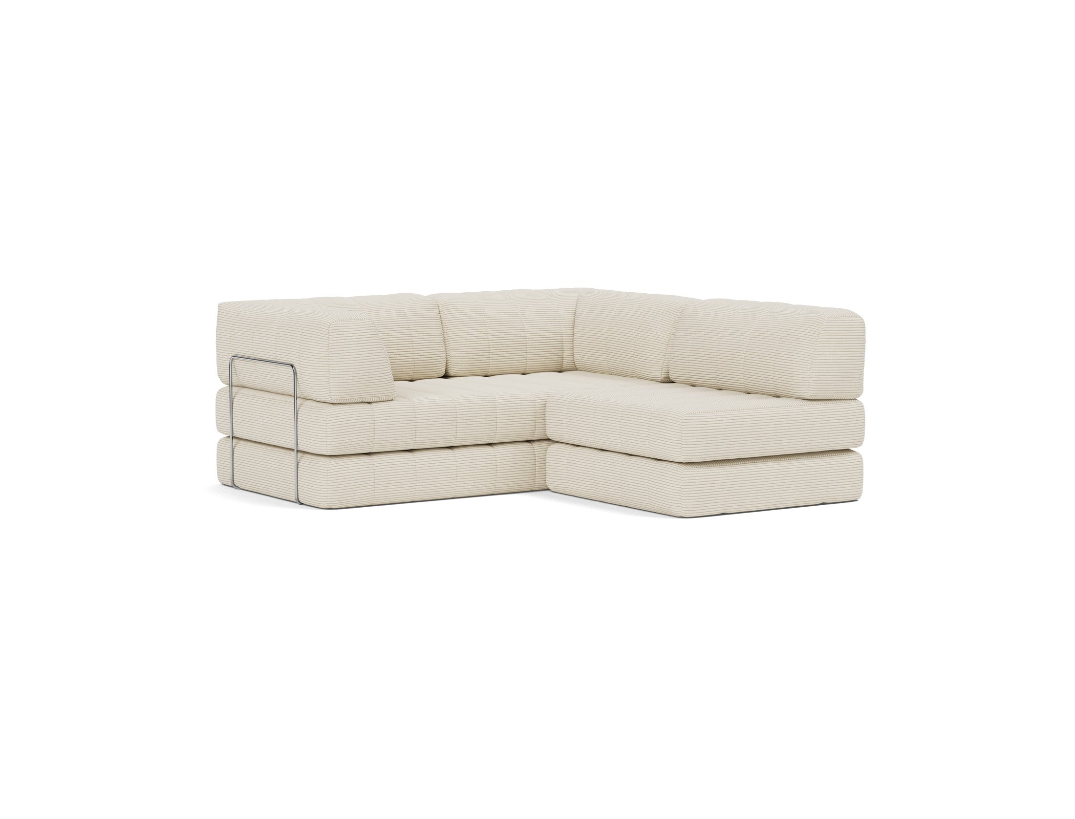 CozyPad Schlafsofa Grand mit Armlehnen in 594 Corduroy Ivory präsentiert im Onlineshop von KAQTU Design AG. Bettsofa ist von Innovation Living