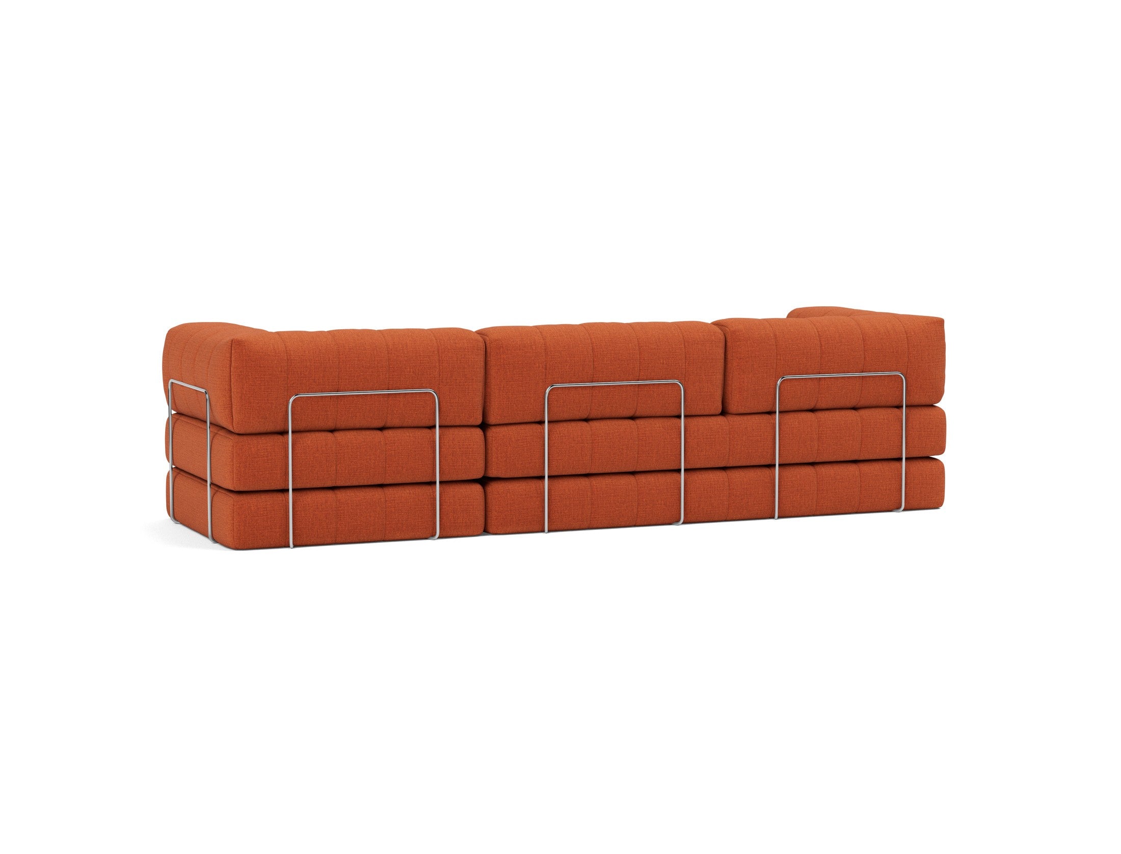 CozyPad Schlafsofa Grand mit Armlehnen in 412 Esina Rust Orange präsentiert im Onlineshop von KAQTU Design AG. Bettsofa ist von Innovation Living
