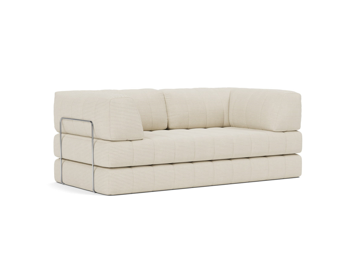 CozyPad Schlafsofa mit Armlehnen in 594 Corduroy Ivory präsentiert im Onlineshop von KAQTU Design AG. Bettsofa ist von Innovation Living