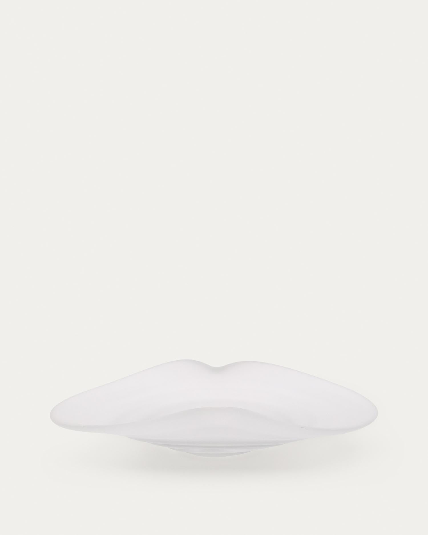 Tafelaufsatz Ondaro aus Milchglas 11 cm in Klar präsentiert im Onlineshop von KAQTU Design AG. Schale ist von Kave Home