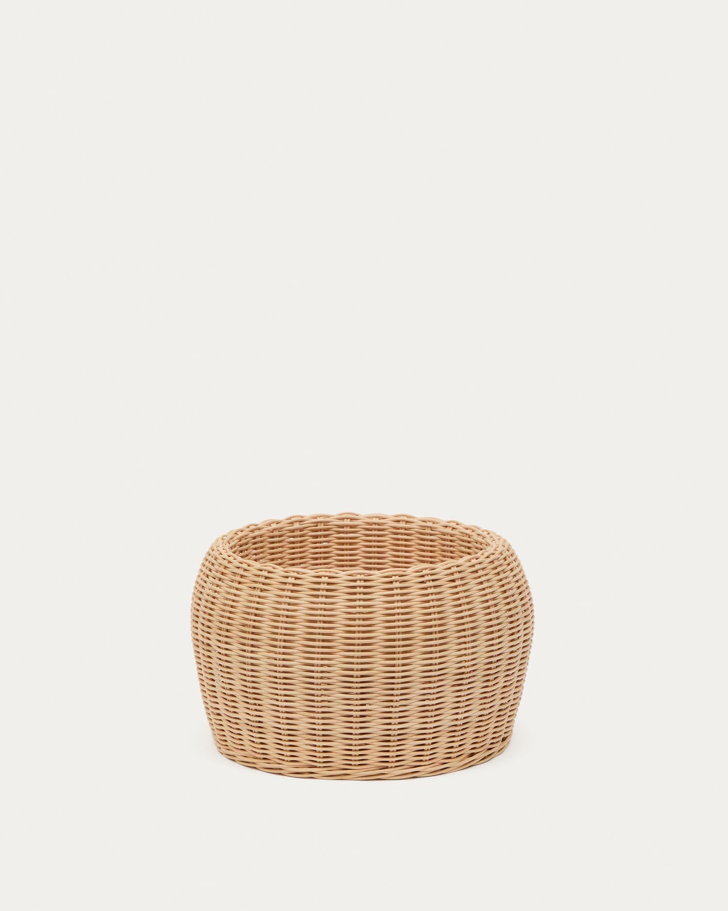 Rattanvase Zilna, 19 cm in Natur präsentiert im Onlineshop von KAQTU Design AG. Aufbewahrungskorb ist von Kave Home
