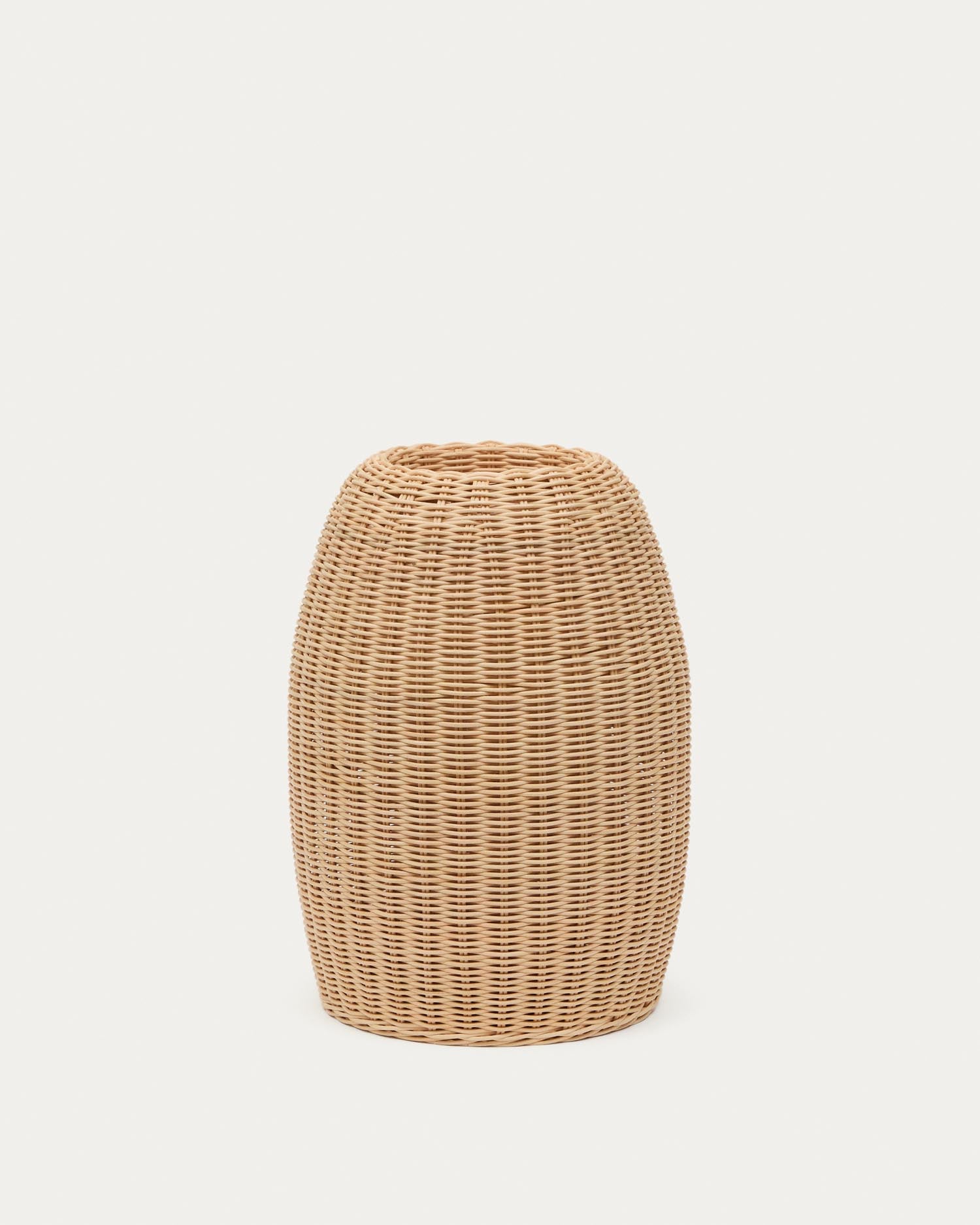 Rattanvase Zilna, 40 cm in Natur präsentiert im Onlineshop von KAQTU Design AG. Aufbewahrungskorb ist von Kave Home