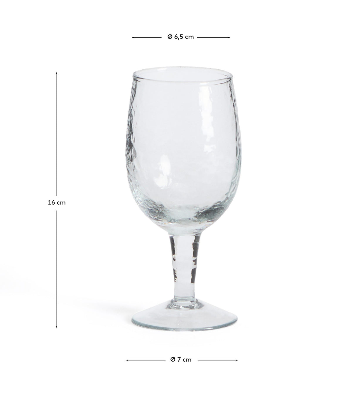 Weinglas Sileia aus transparentem Recyclingglas in Transparent präsentiert im Onlineshop von KAQTU Design AG. Wein- & Sektglas ist von Kave Home