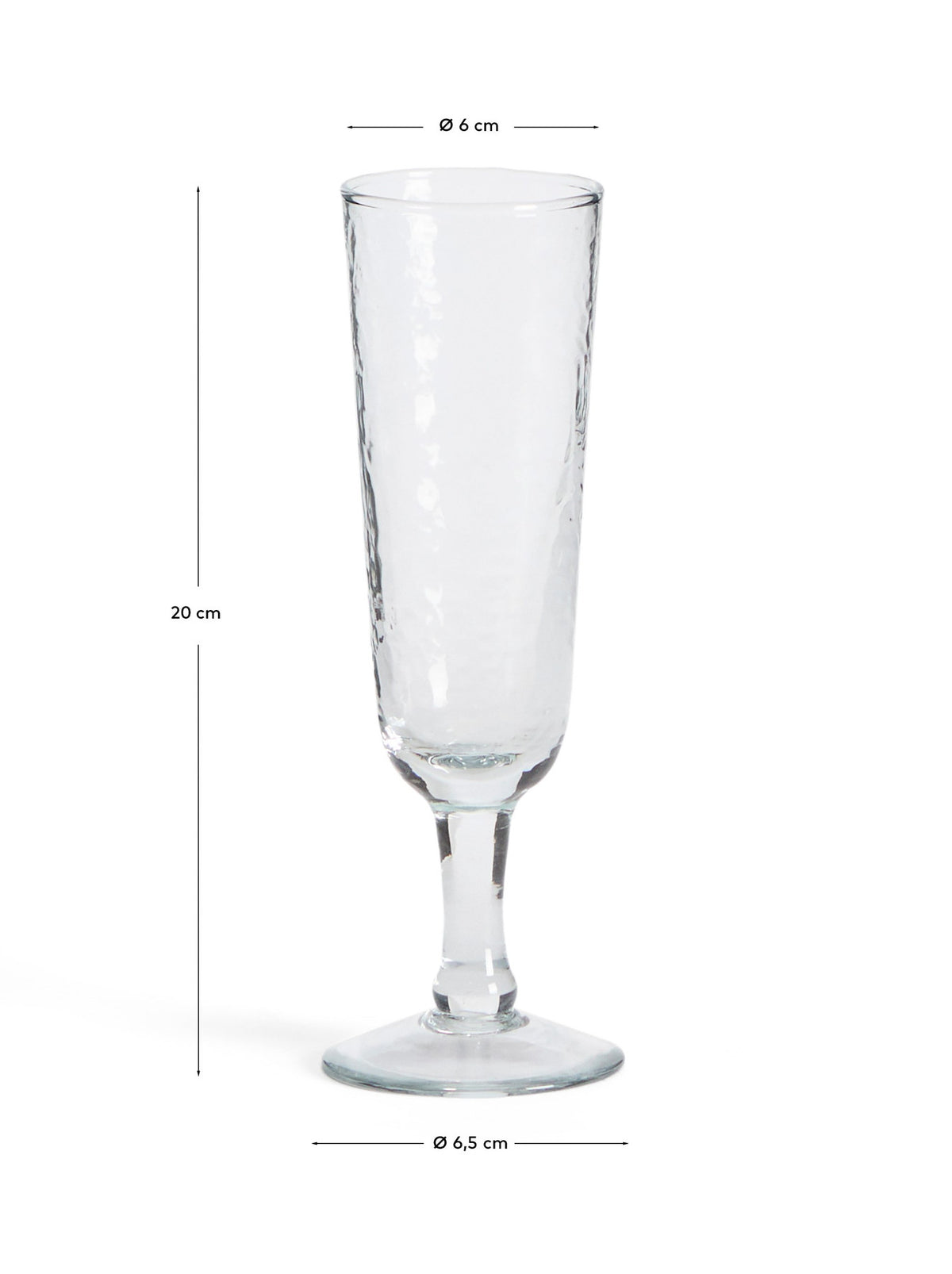 Weinglas Sileia aus transparentem Recyclingglas in Transparent präsentiert im Onlineshop von KAQTU Design AG. Wein- & Sektglas ist von Kave Home