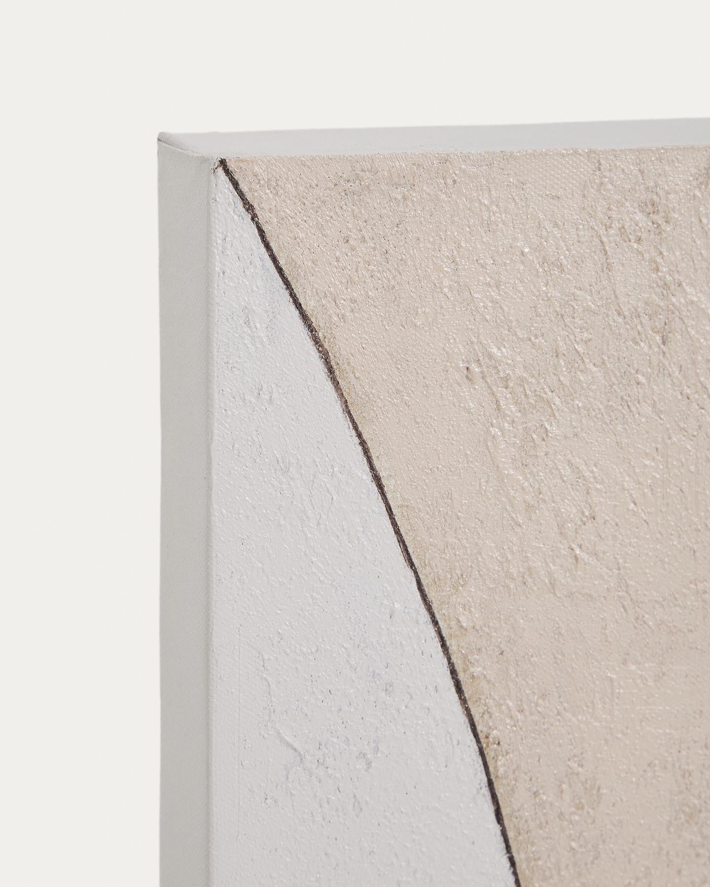 Abstrakte Leinwand Marvilo, Grau und Senfgelb, 80 x 100 cm in Mehrfarbig präsentiert im Onlineshop von KAQTU Design AG. Bild ist von Kave Home