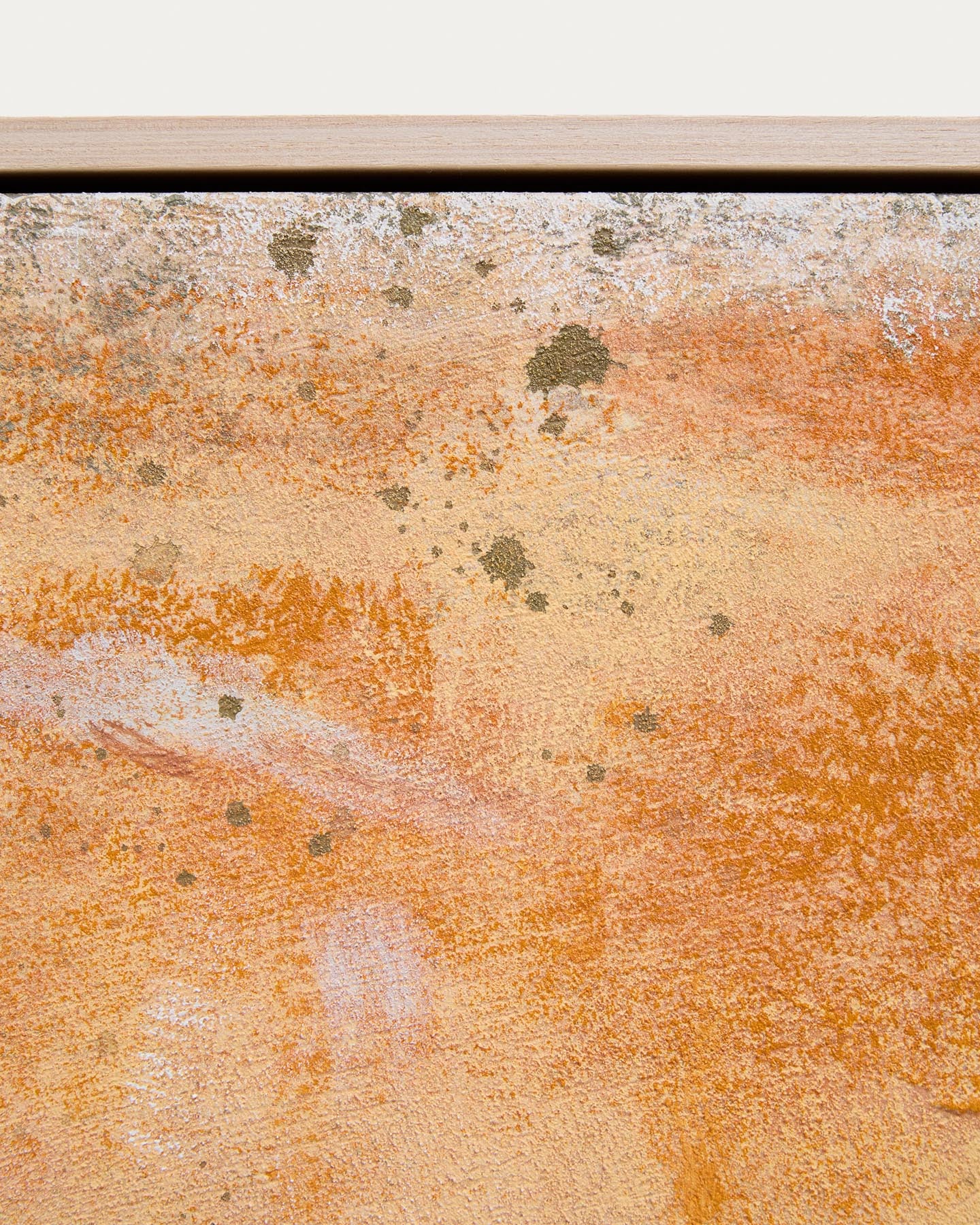 Abstraktes Bild Selnar, Gelb, 182 x 47 cm in Orange präsentiert im Onlineshop von KAQTU Design AG. Bild ist von Kave Home