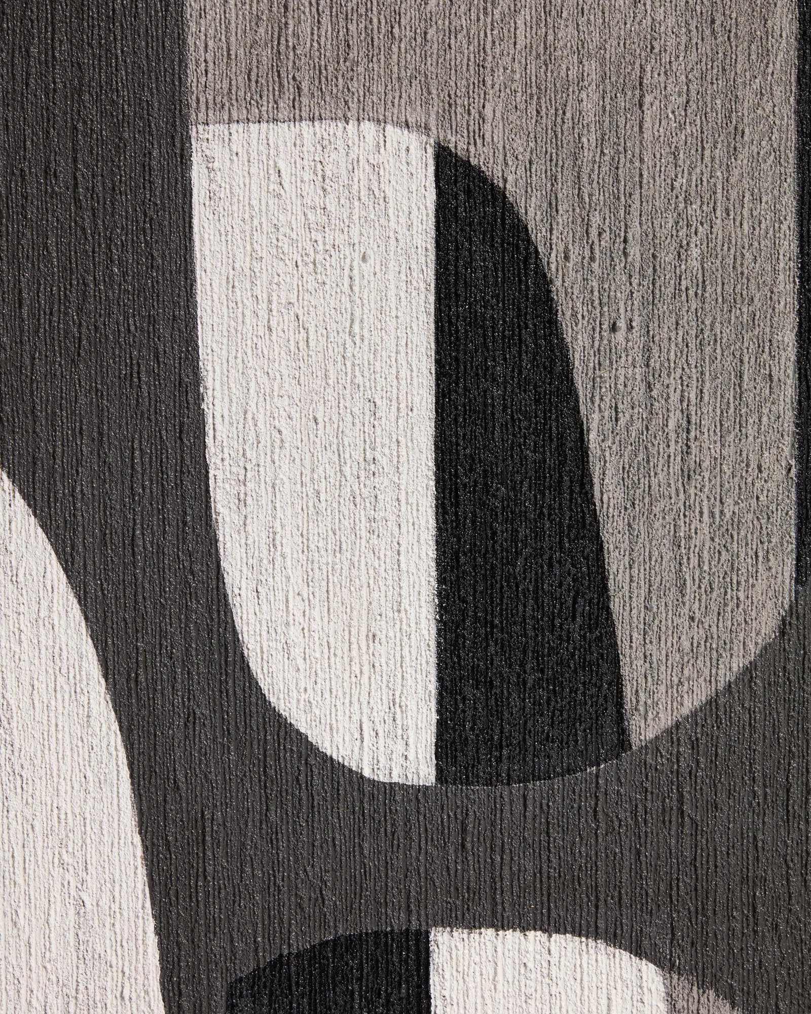 Elegantes abstraktes Kunstwerk in Schwarz und Weiss, 60 x 90 cm, ideal für moderne Wohnräume. Stilvolle Wanddekoration von Kave Home.